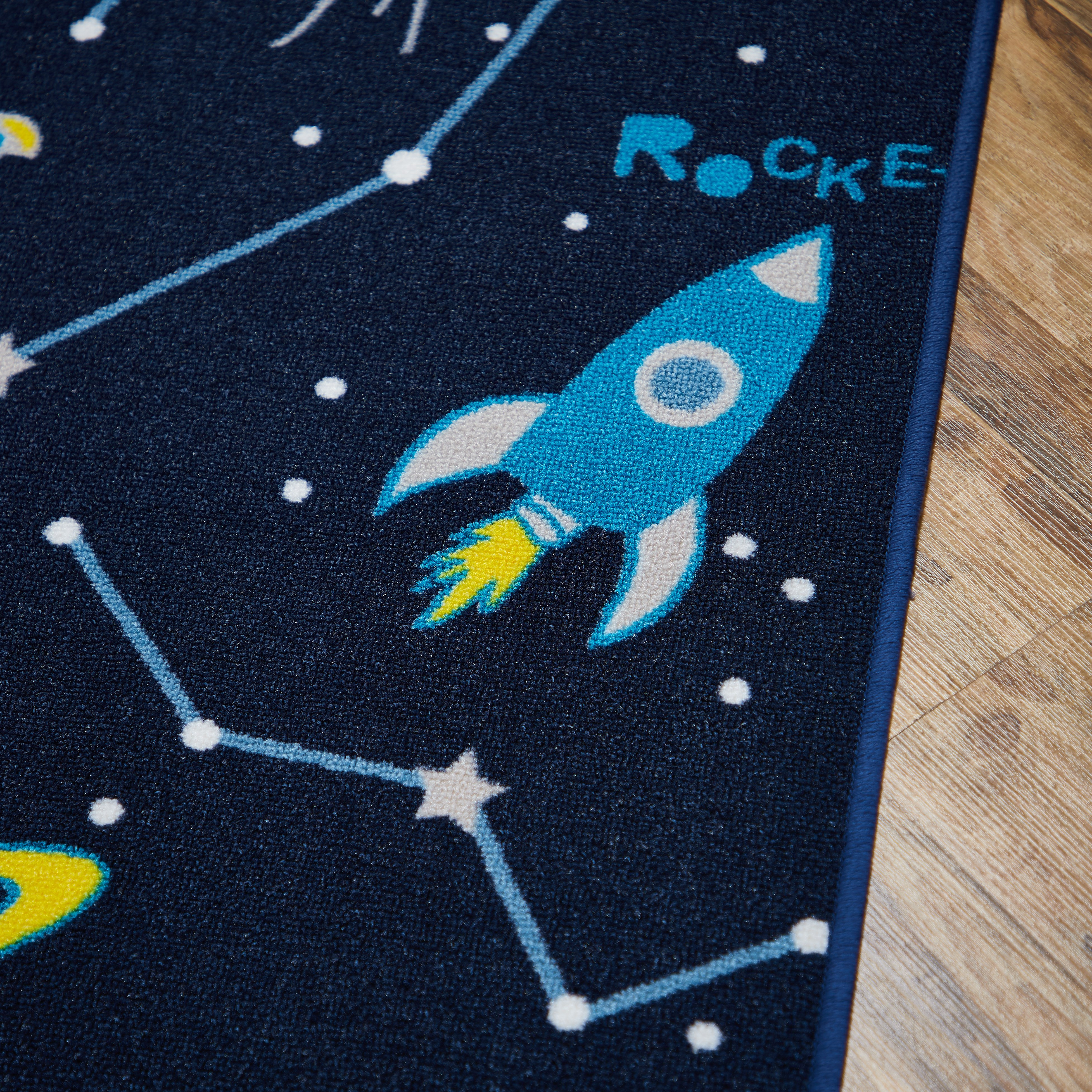 Ozzie Space Printed Rug - 120x160 cms-babyandkids-rugsandcarpets-rugs-image-2
