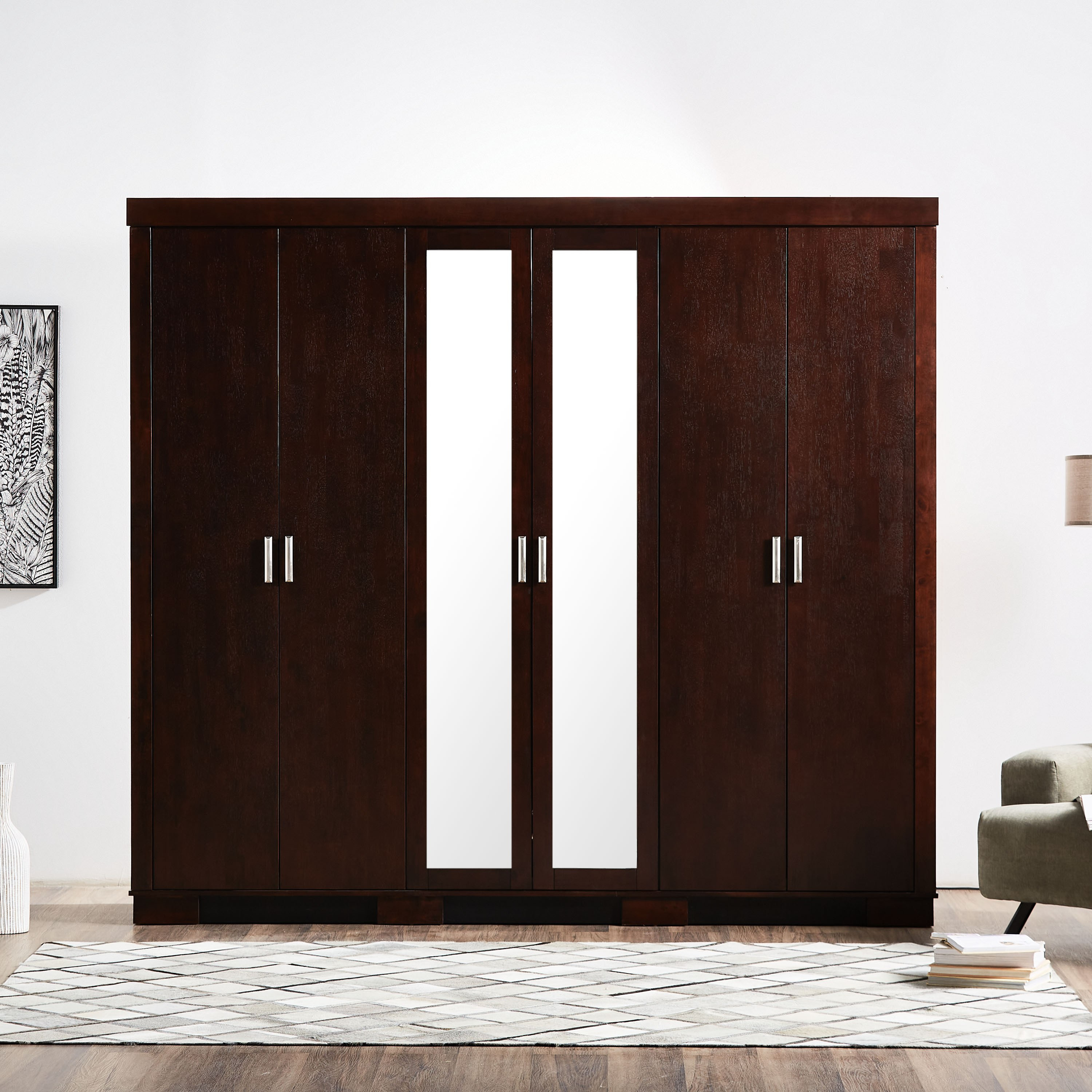 Shop Trio 6-Door Wardrobe with Drawers | Home Centre KSA