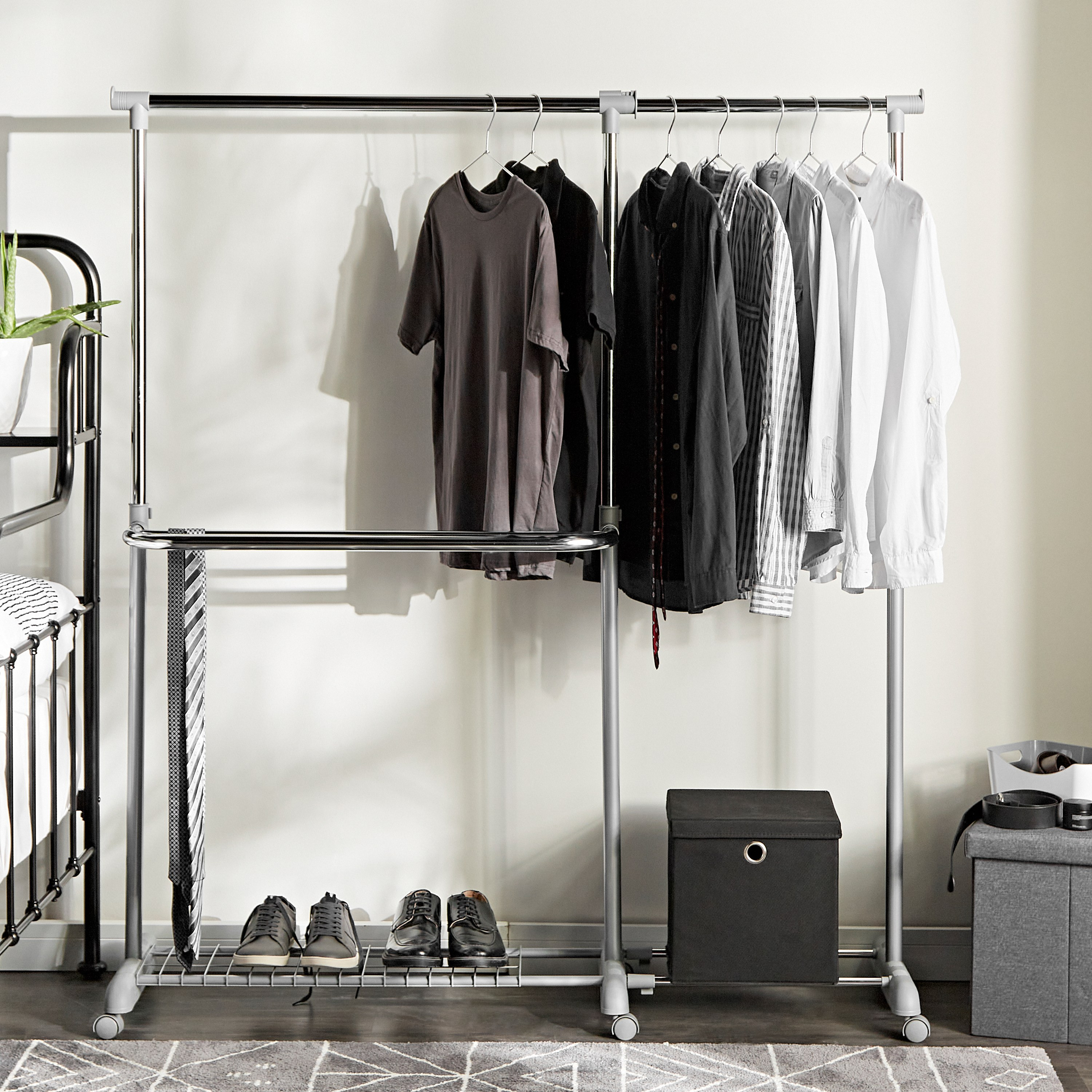 Morgan Extendable Single Clothes Rack - 59 to 180 cms