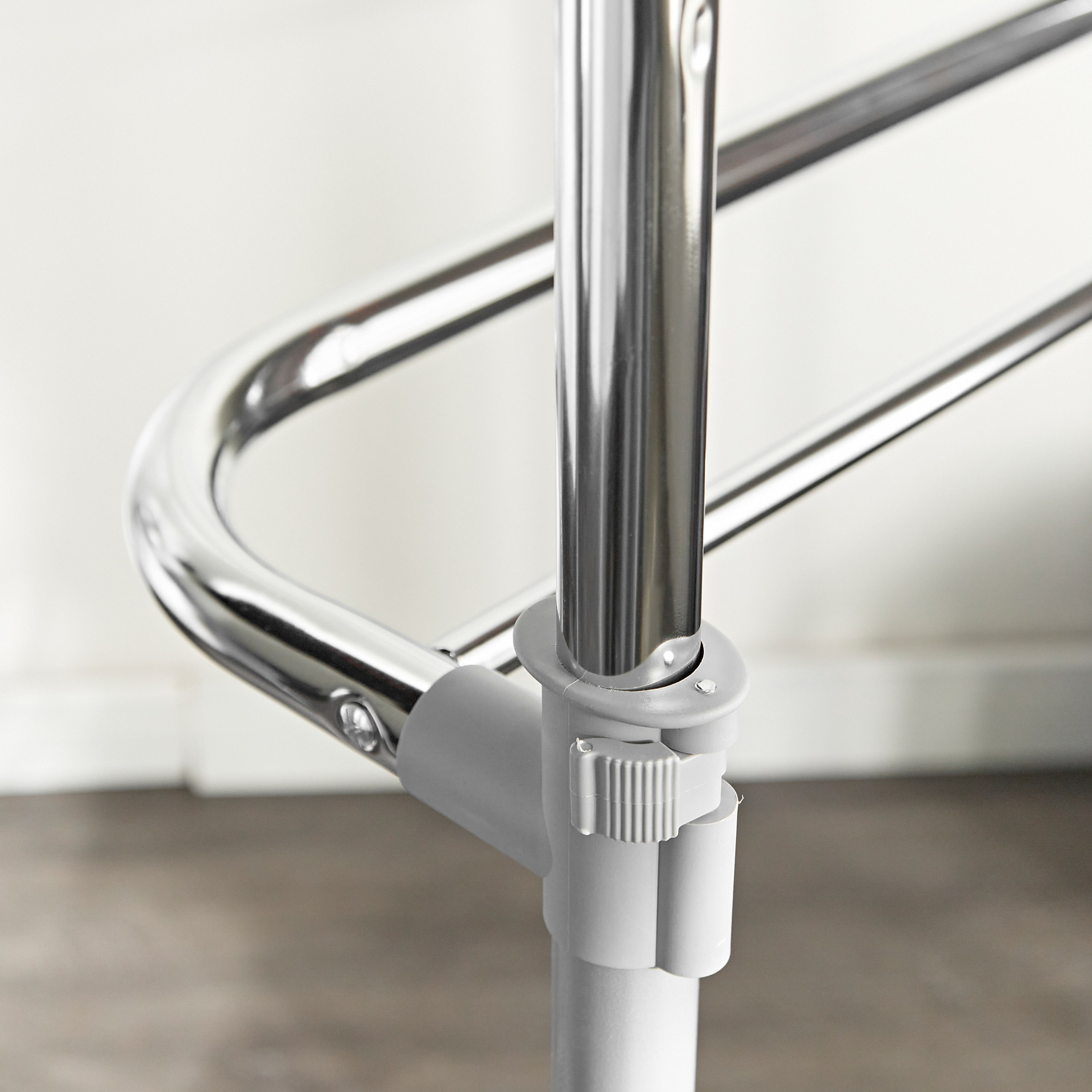 Morgan Extendable Single Clothes Rack - 59 to 180 cms-household-storage-storagesolutions-tallhangers-image-4