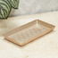 صينية مناشف ذهبية بنقوش أوراق شجر بارزة الملمس - 23x13x2 سم-household-bathandlaundry-bathaccessories-toweltraysandplatforms-image-4