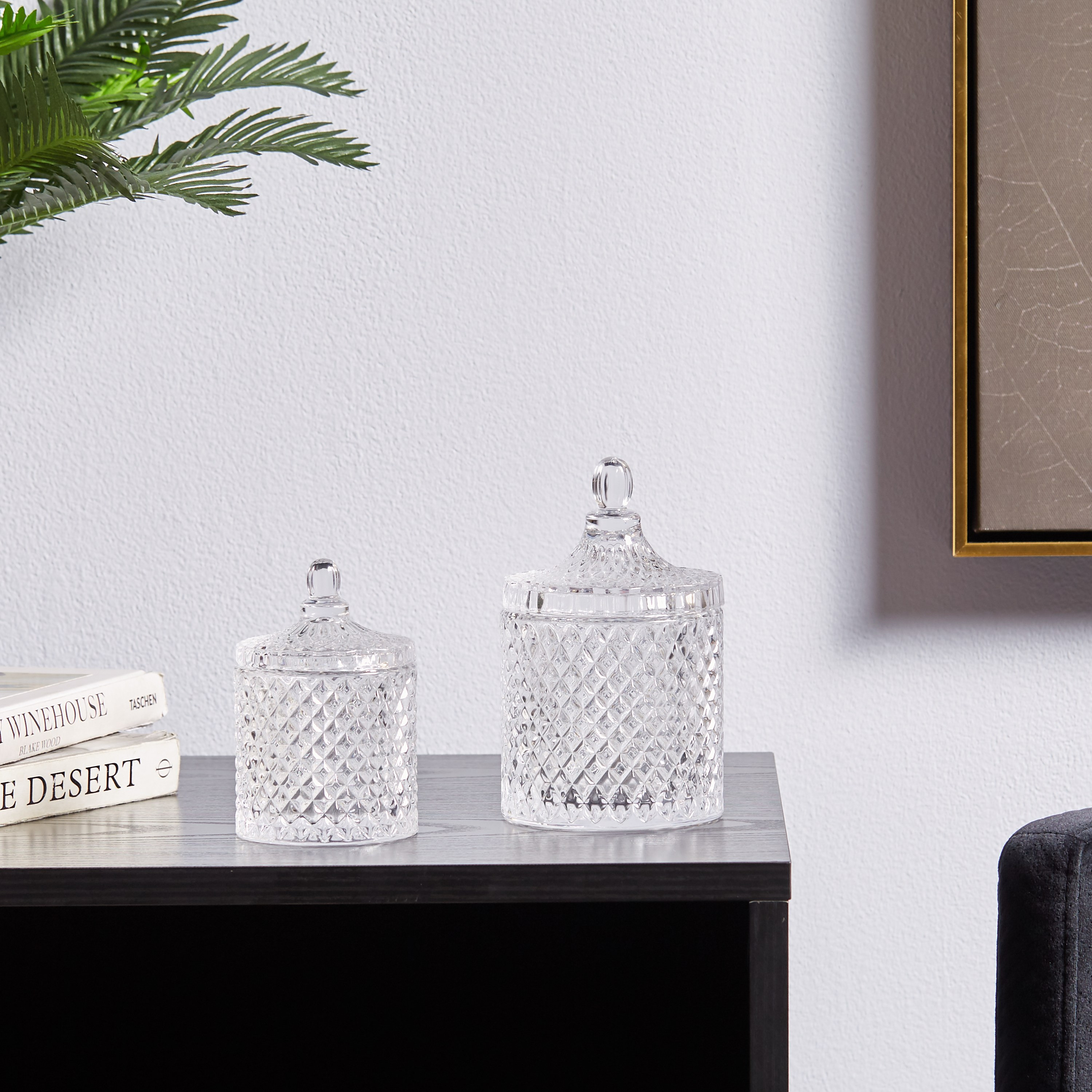 Dyrebar Patterned Trinket Box - Set of 2-household-decor-boxesandtrays-image-1