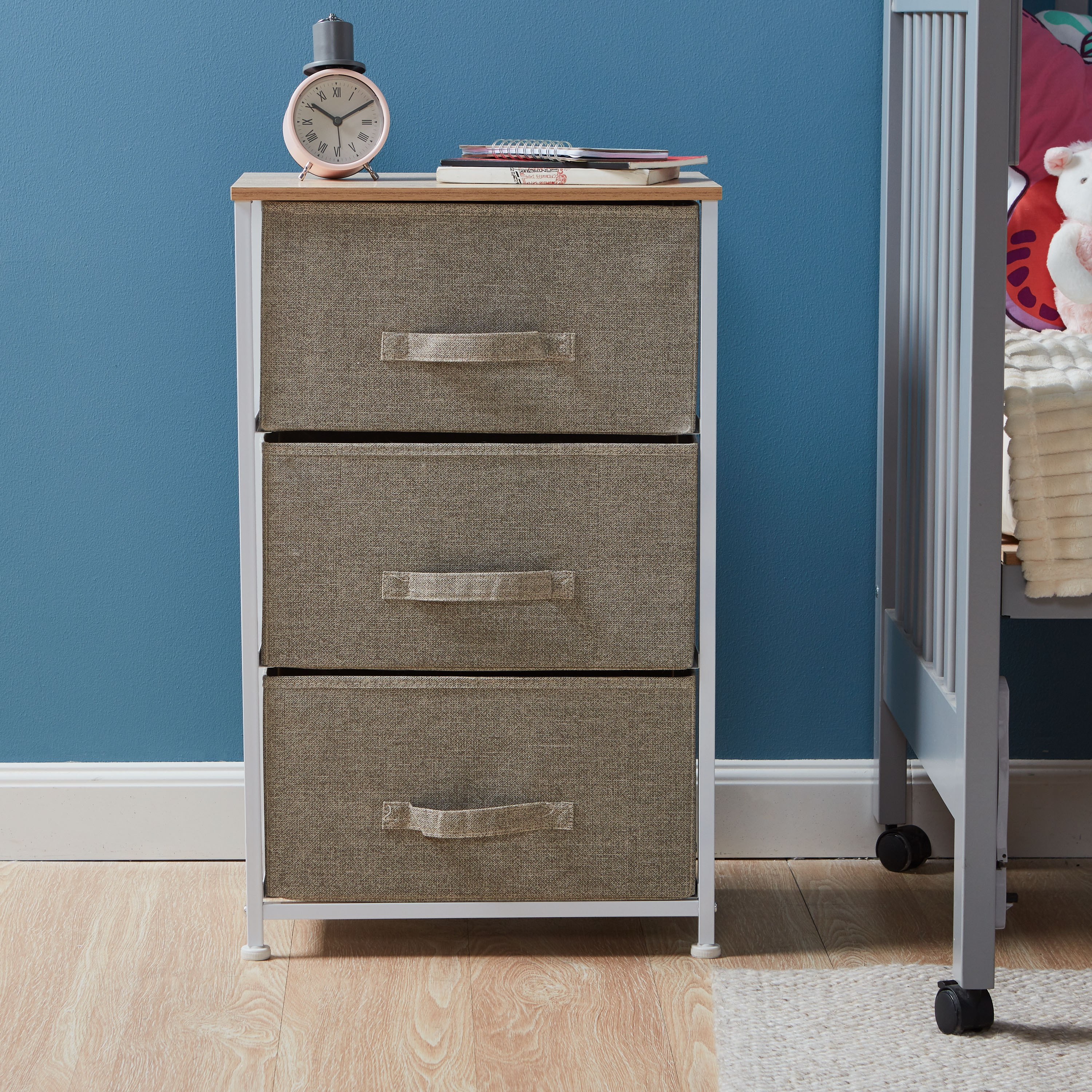 Jordan 3-Drawer Storage Tower - 45x30x73 cms-household-storage-storagesolutions-drawercabinets-image-2