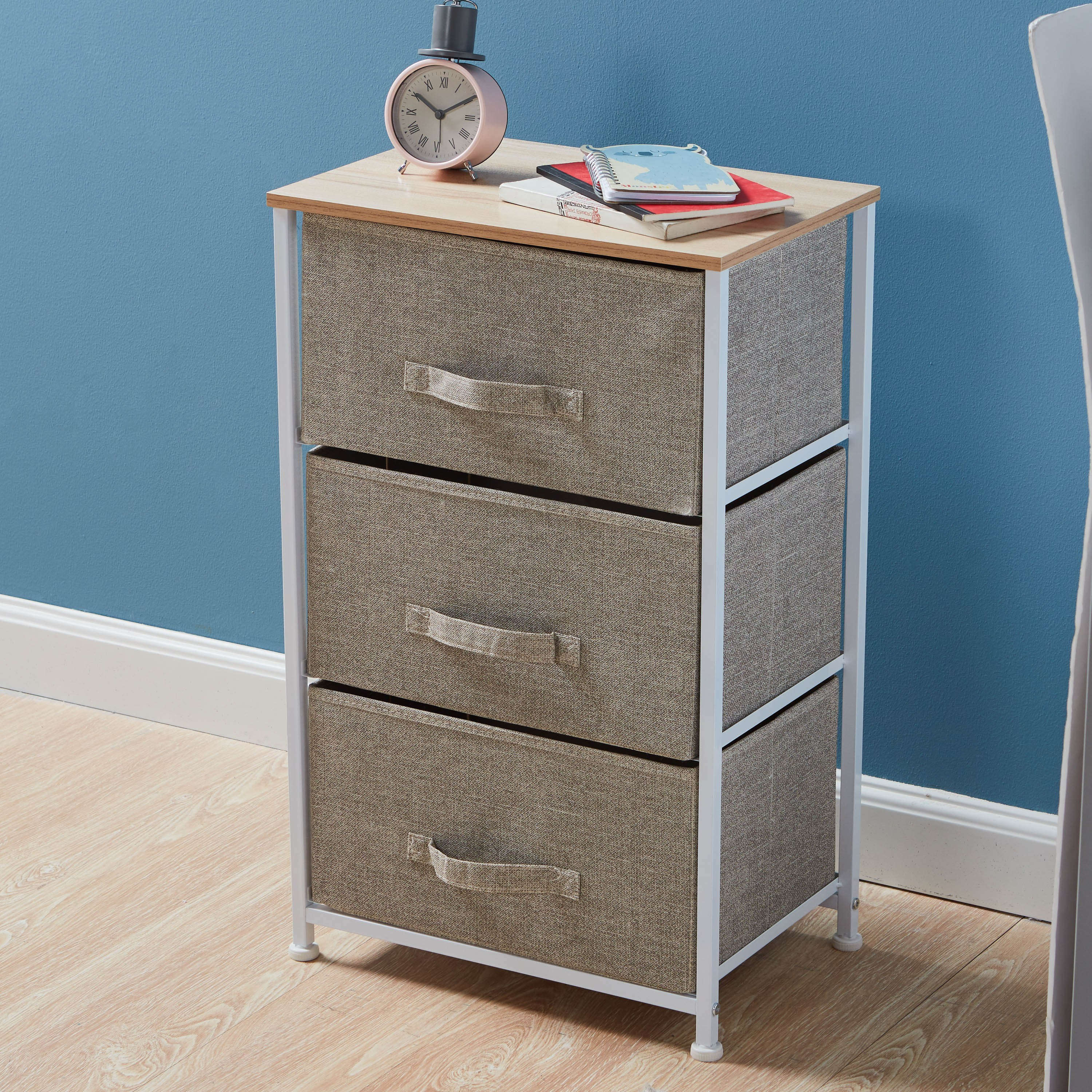 Jordan 3-Drawer Storage Tower - 45x30x73 cms-household-storage-storagesolutions-drawercabinets-image-3