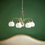 Unitas 5-Lights Glass Ceiling Lamp - 27 cm-household-lighting-ceilinglamps-chandeliers-image-2