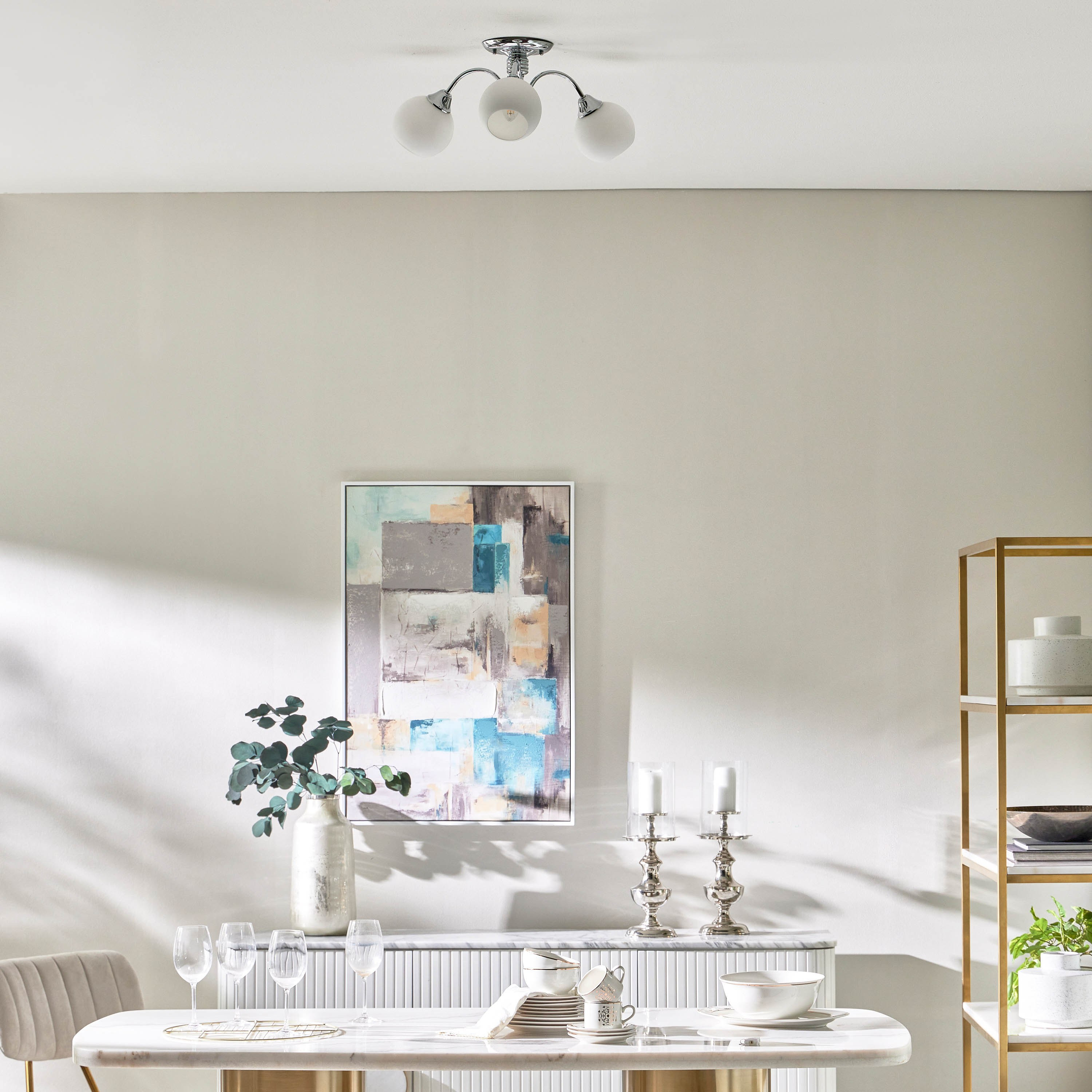 مصباح سقف زجاج 3 لمبات - نايوبي - 23 سم-household-lighting-ceilinglamps-chandeliers-image-4