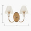 مصباح حائط معدن 2 لمبة - بالاس-household-lighting-walllamps-image-1
