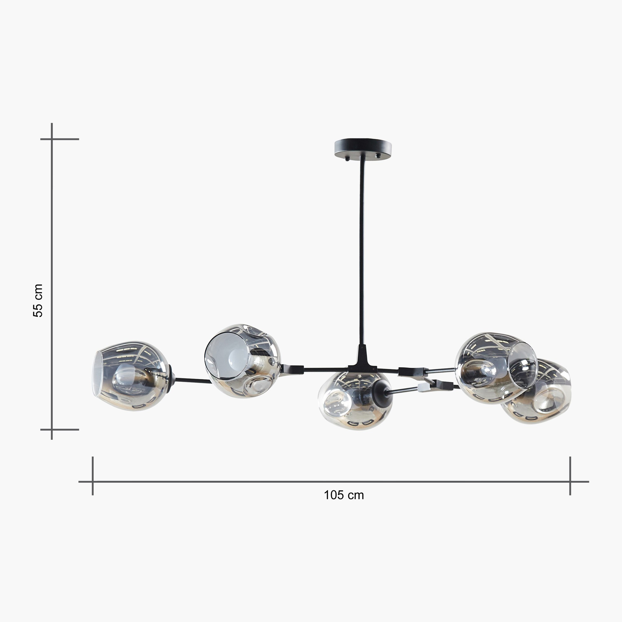 Iris 5-Lights Metal Pendant Lamp-household-lighting-ceilinglamps-pendantlamps-image-5
