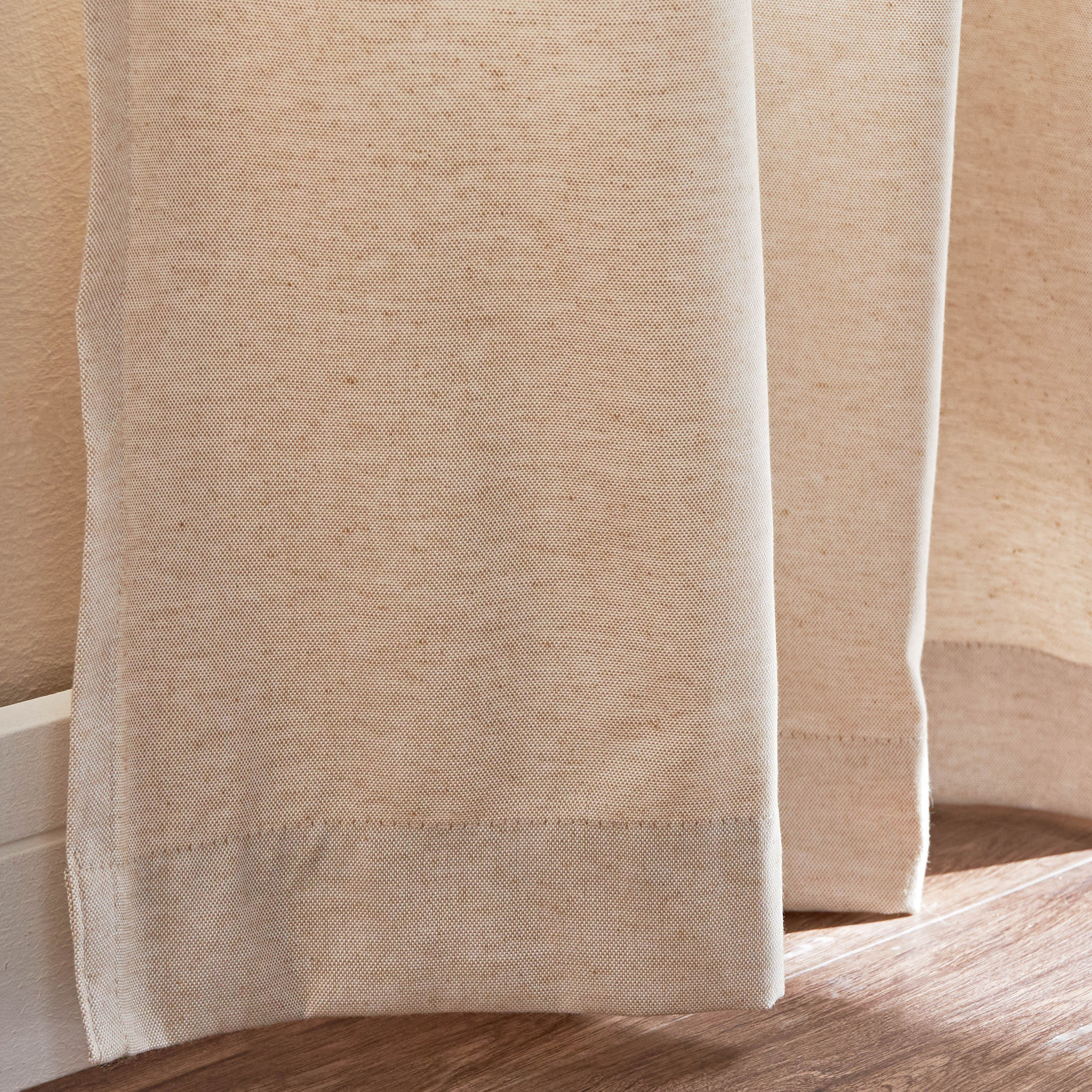 Henley 2-Piece Plain Curtain Set - 130x240 cm-household-windows-curtains-image-3
