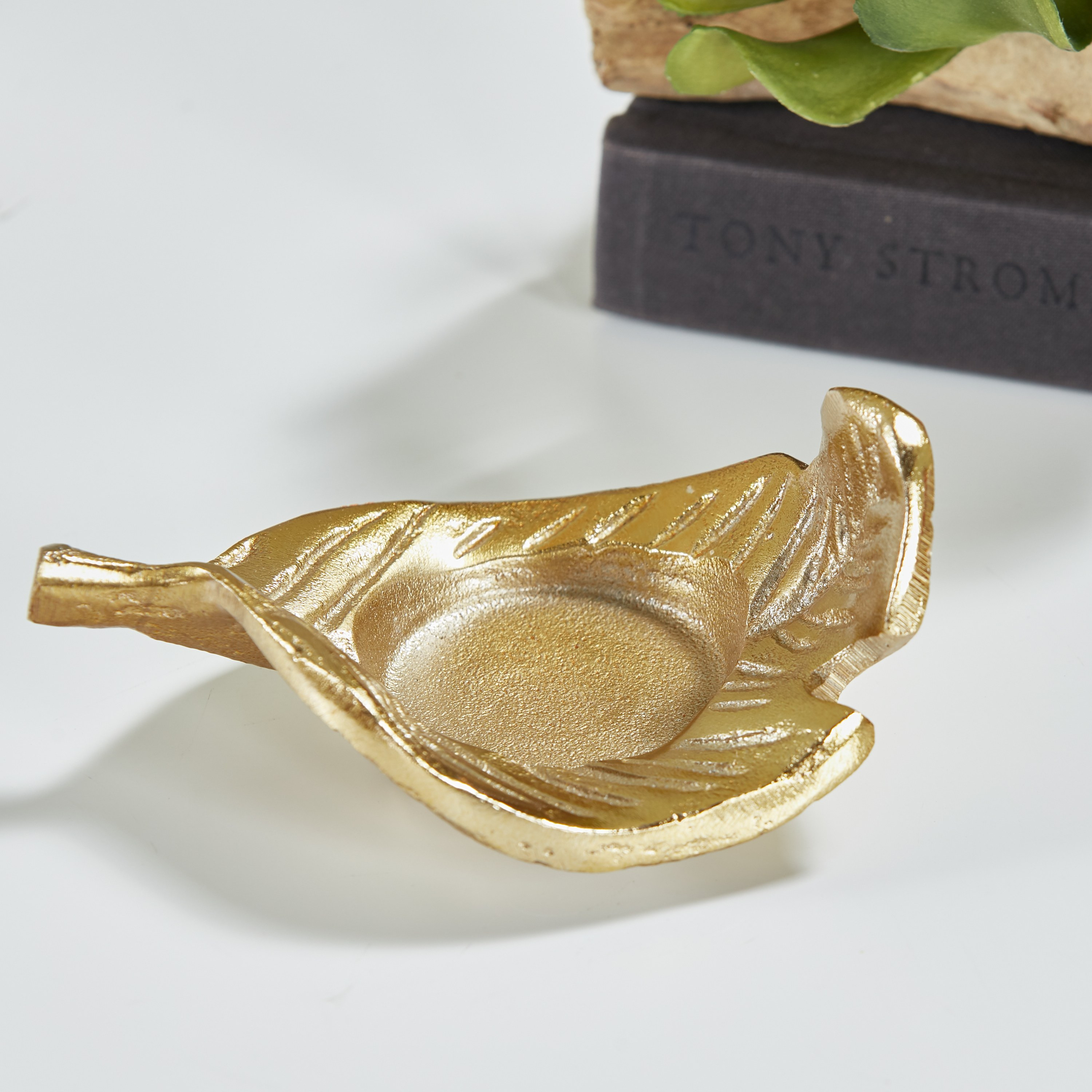 Foglia Leaf Tealight Candle Holder-household-decor-candleholdersandlanterns-image-2