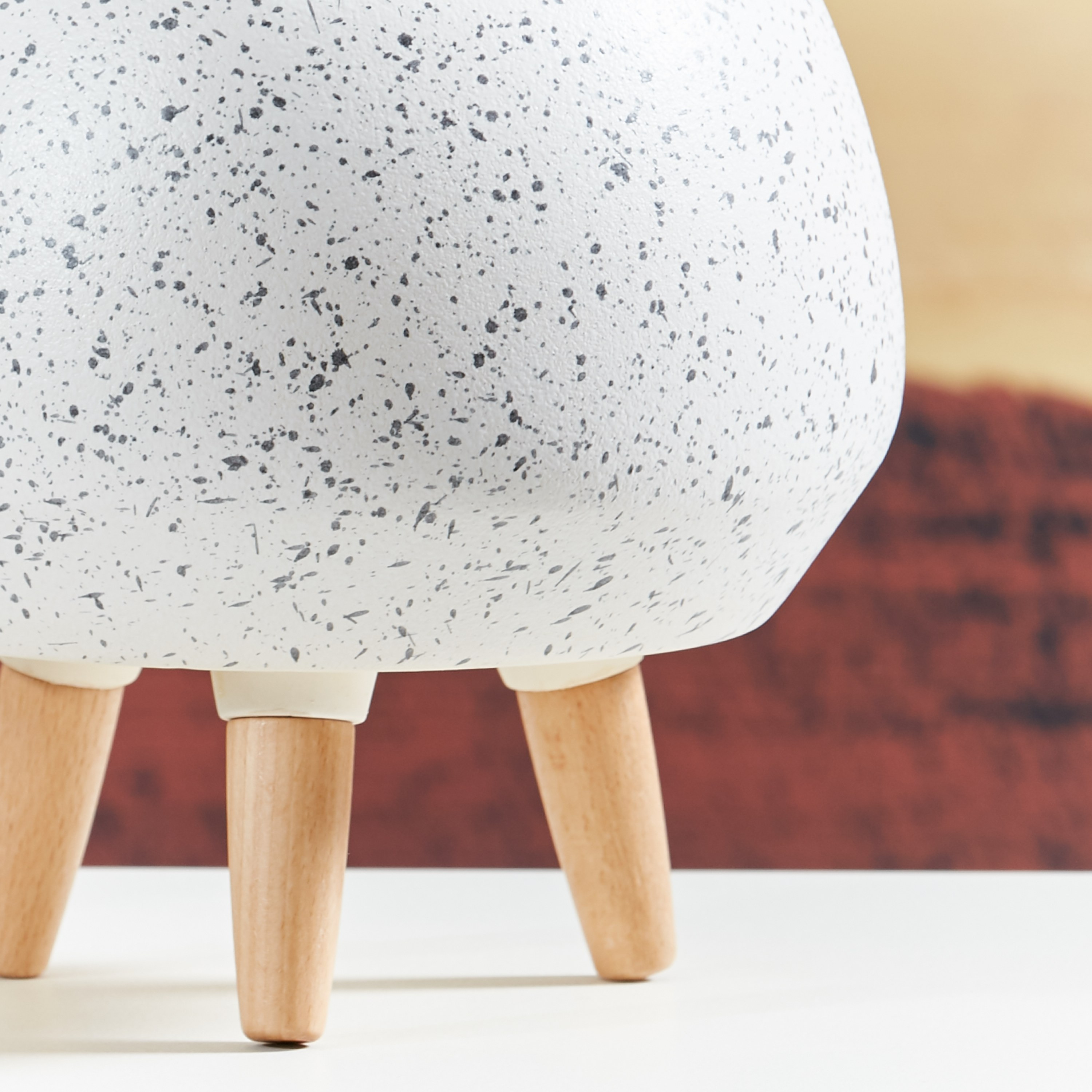 Dothy Ceramic Planter with Wooden Legs-household-gardenandoutdoor-potsandplanters-planters-image-3