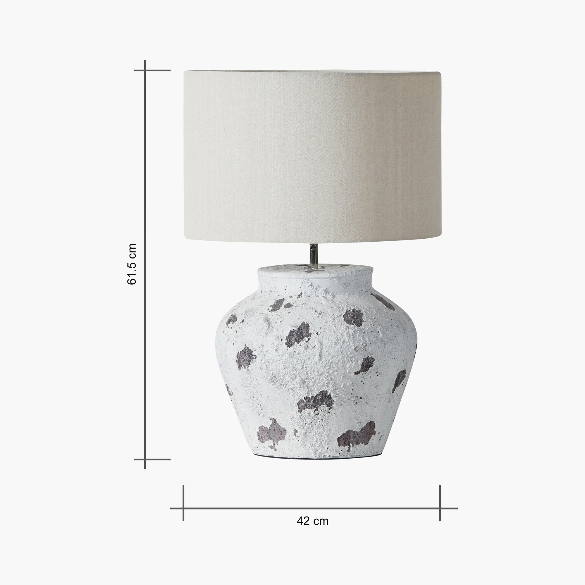 White concrete on sale table lamp