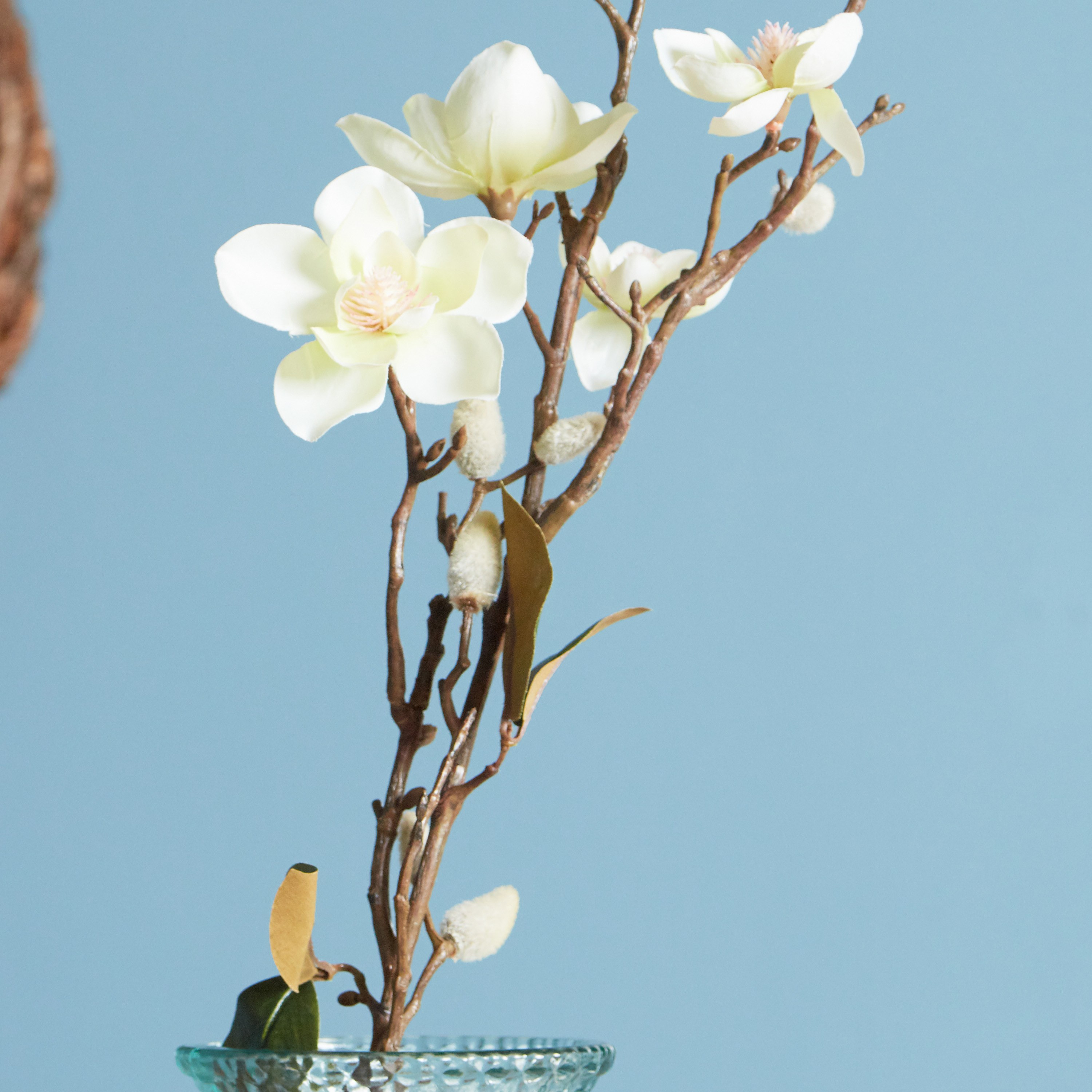 زهرة ماغنوليا - 89 سم-household-gardenandoutdoor-artificialflowersandplants-stems-image-5