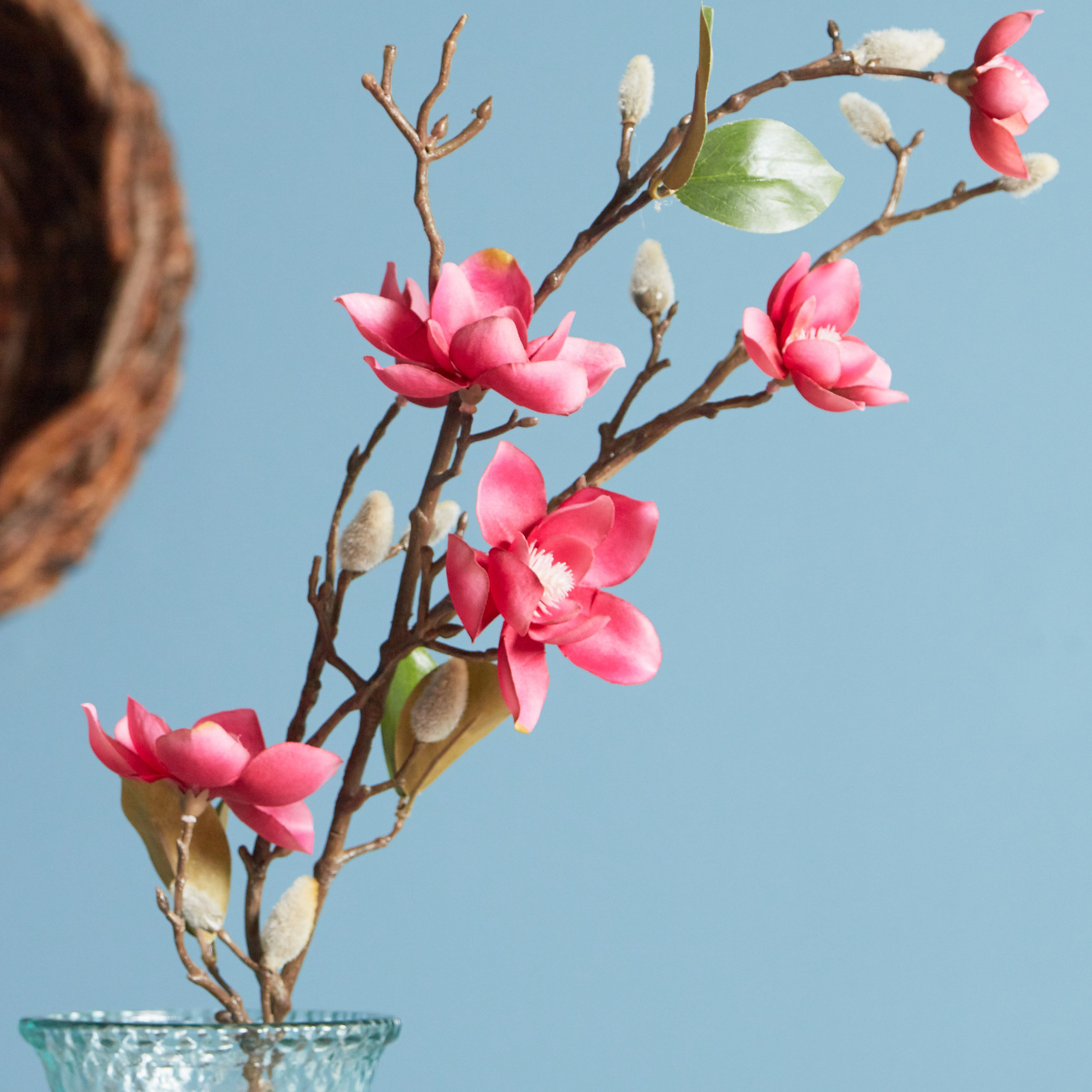 زهرة ماغنوليا - 89 سم-household-gardenandoutdoor-artificialflowersandplants-stems-image-2
