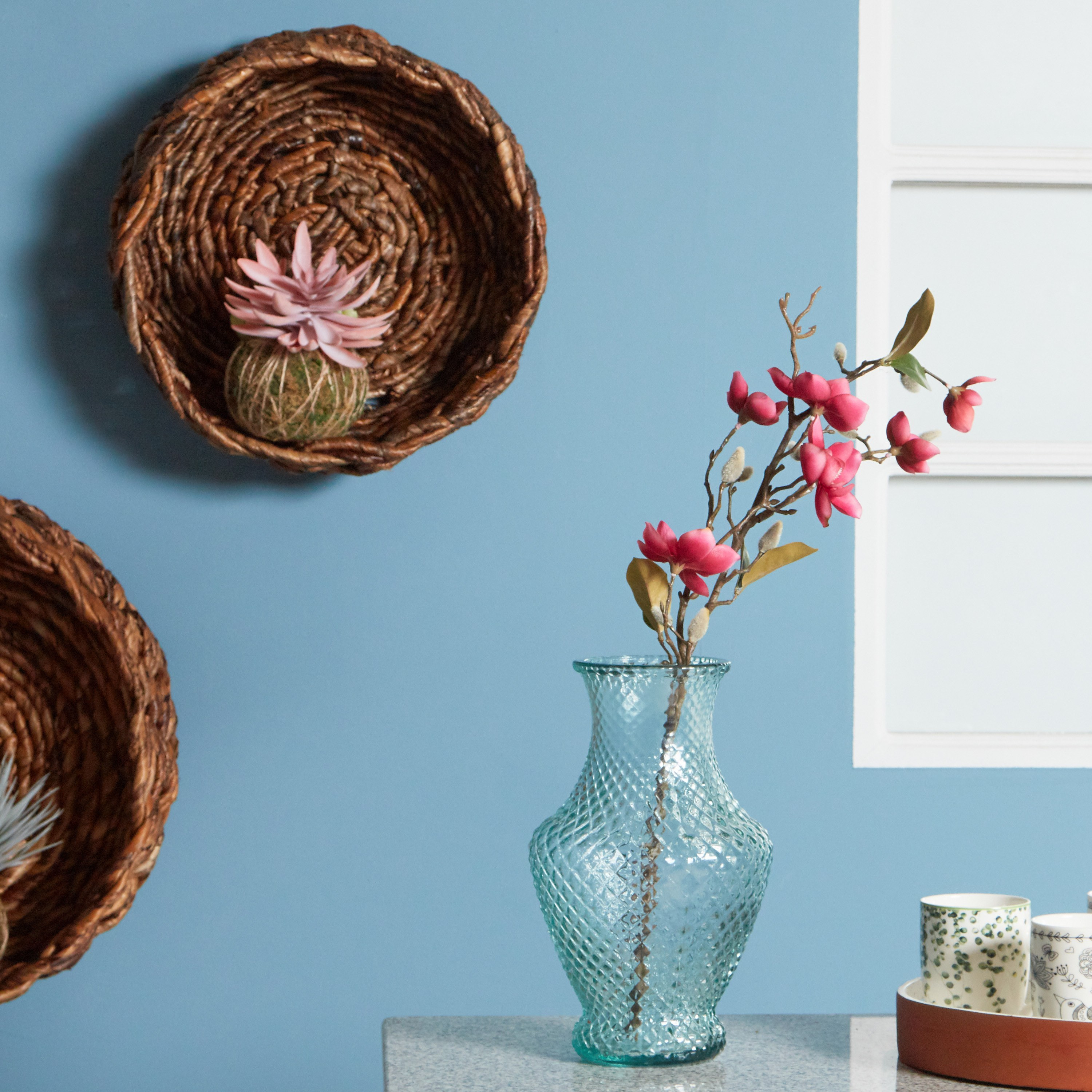 زهرة ماغنوليا - 89 سم-household-gardenandoutdoor-artificialflowersandplants-stems-image-3