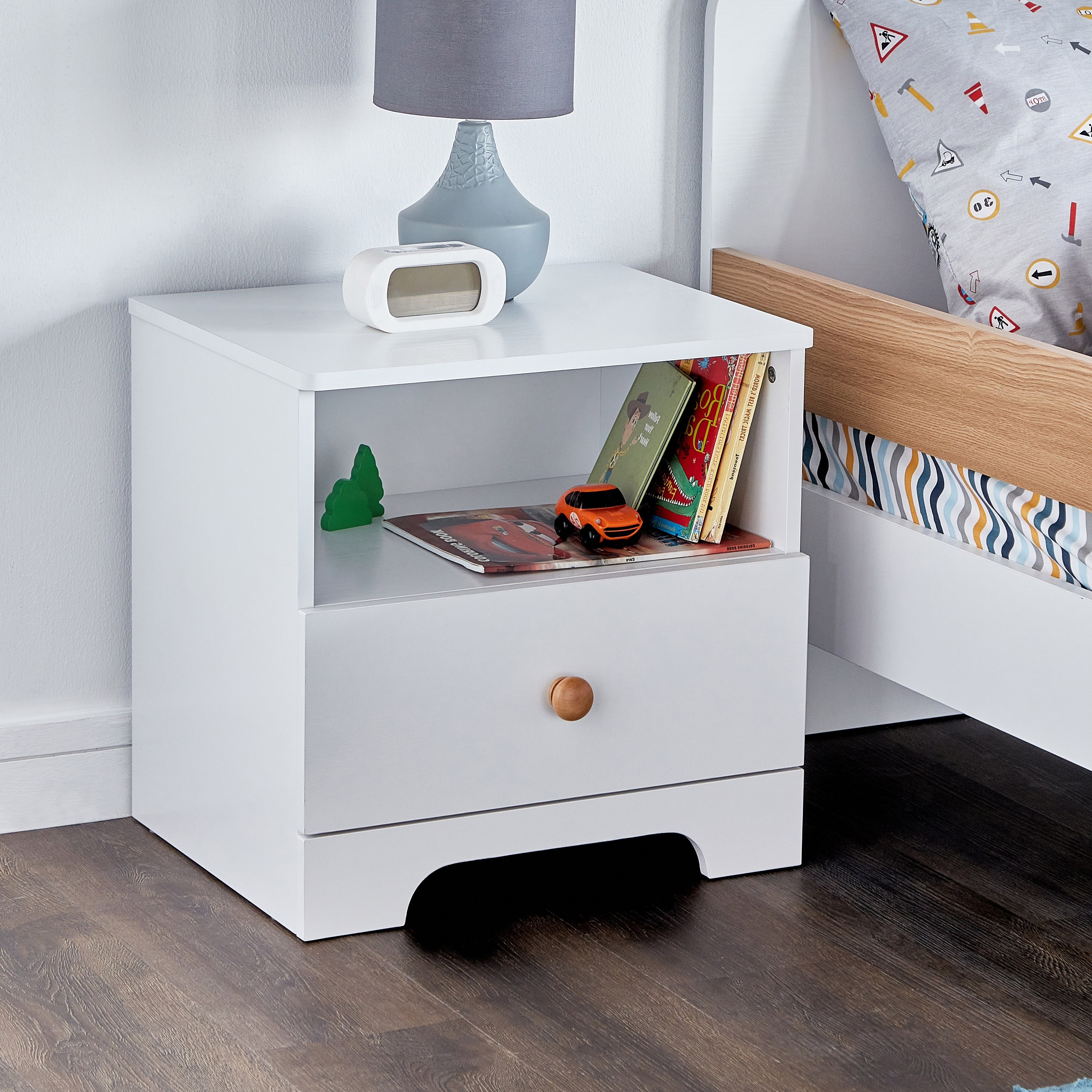 طاولة سرير جانبية بدرج واحد - سكاي-babyandkids-roomfurniture-nightstands-image-1