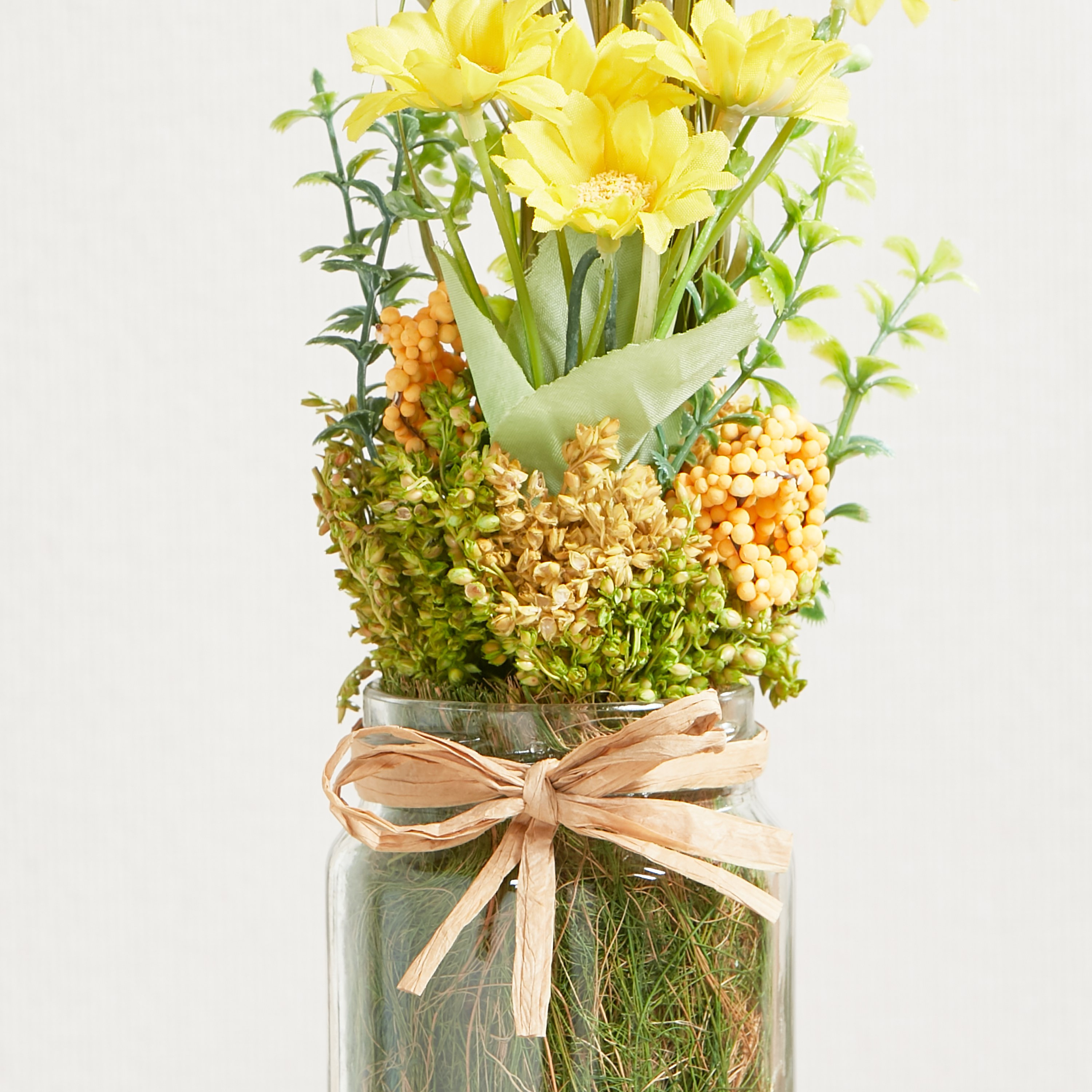 Daisy Flowers in Glass Vase-household-gardenandoutdoor-artificialflowersandplants-flowers-image-2