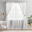 طقم ستارة سادة 4 قطع - جروف - 135x240 سم-household-windows-curtains-image-1