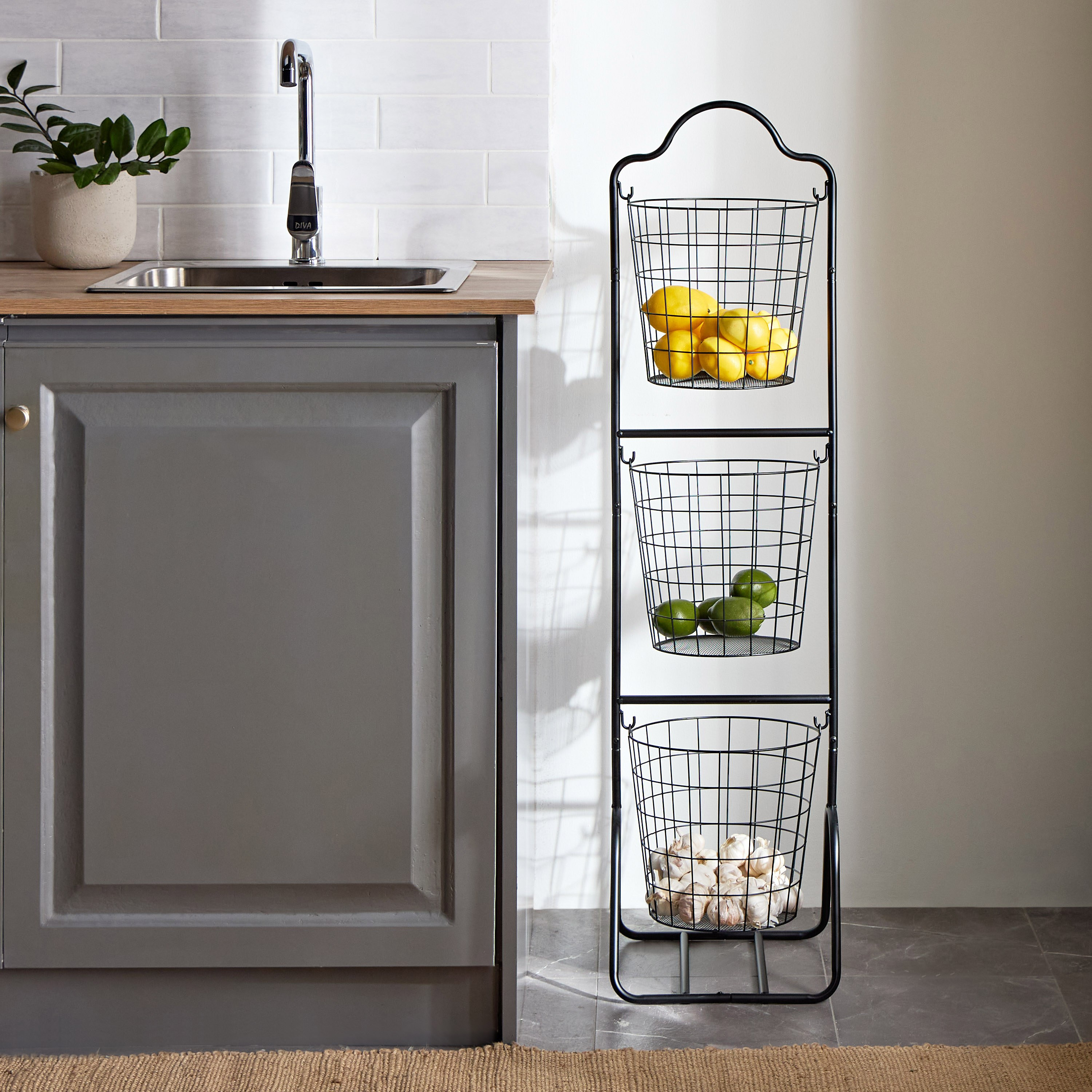 Dymas 3-Tier Storage Basket-household-kitchen-kitchenorganising-kitchentrolleys-image-5