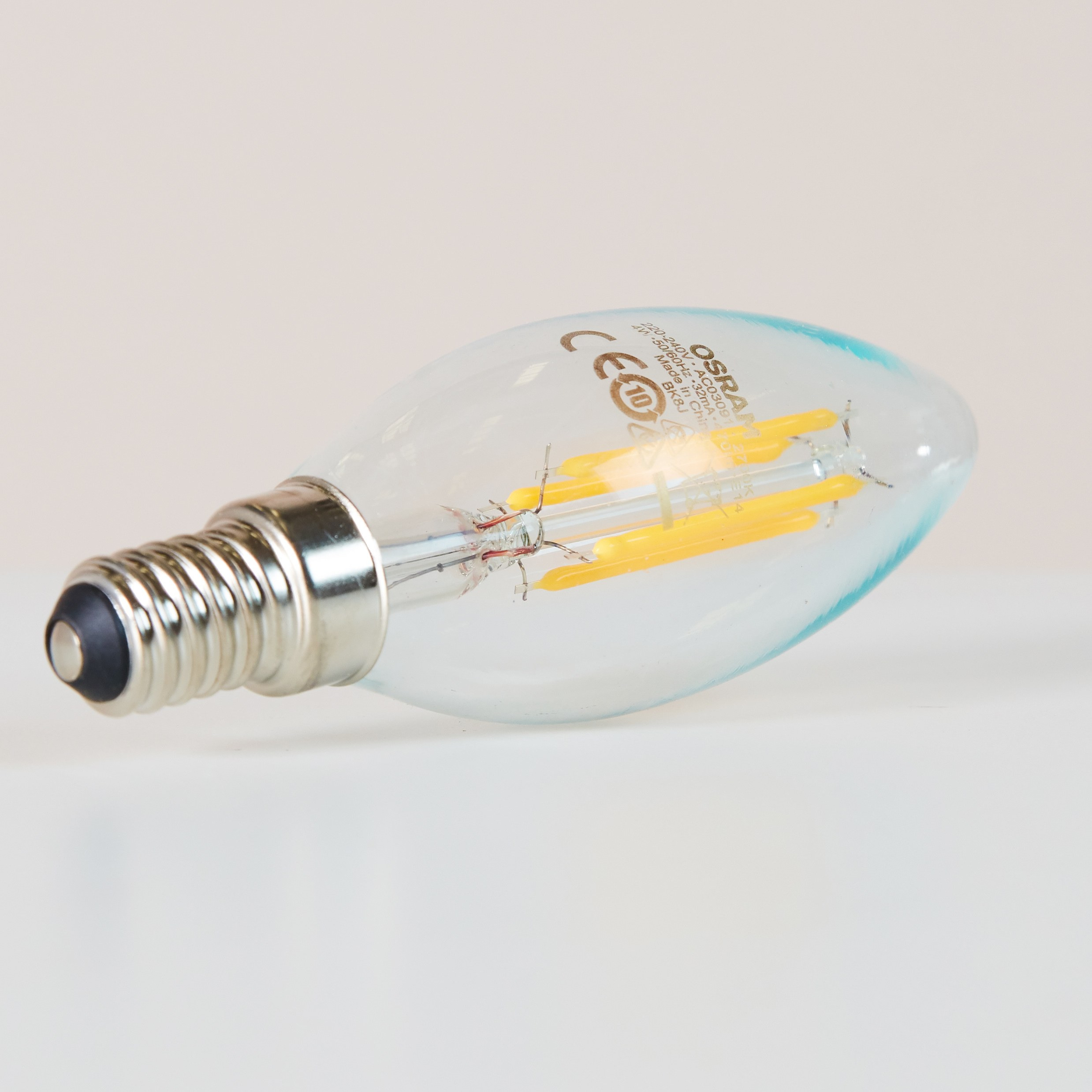 لمبة ال إي دي خيط شفافة من أوسرام - E14 470 بيضاء دافئة لومين-household-lighting-bulbsandbatteries-bulbs-image-2