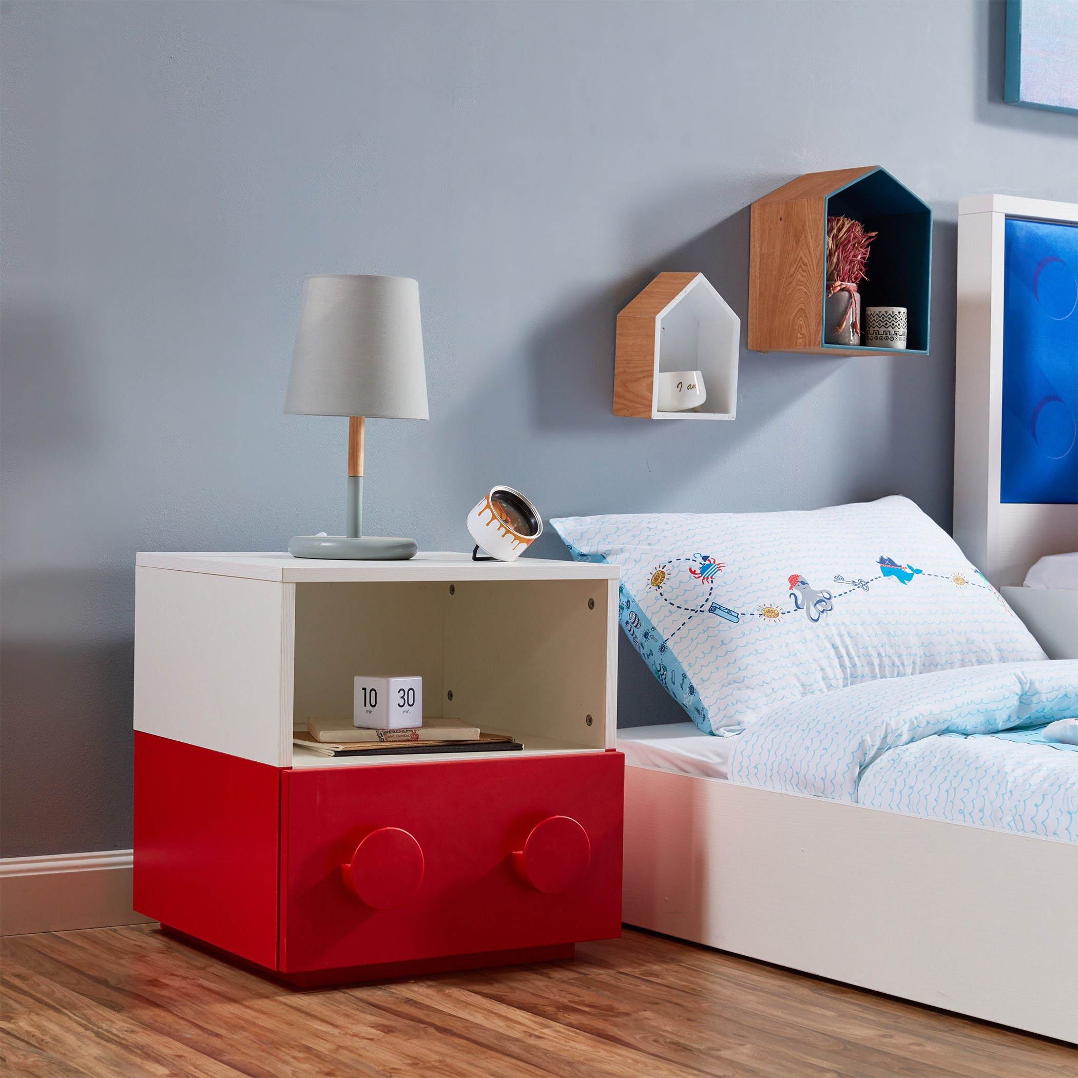 Shop Blocks Nightstand with 1-Drawer Storage | Home Centre Kuwait