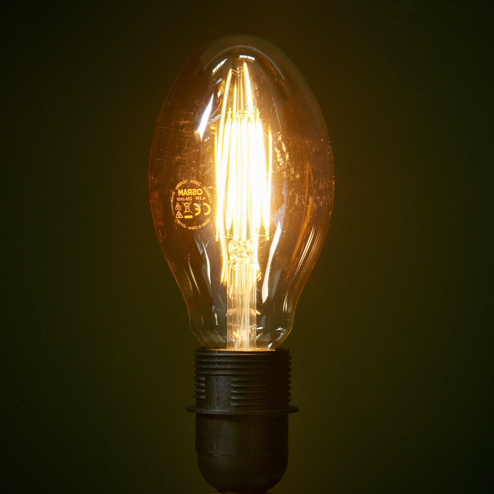 Shop Osram 751 Vintage Oval Shaped LED Bulb | Home Centre UAE