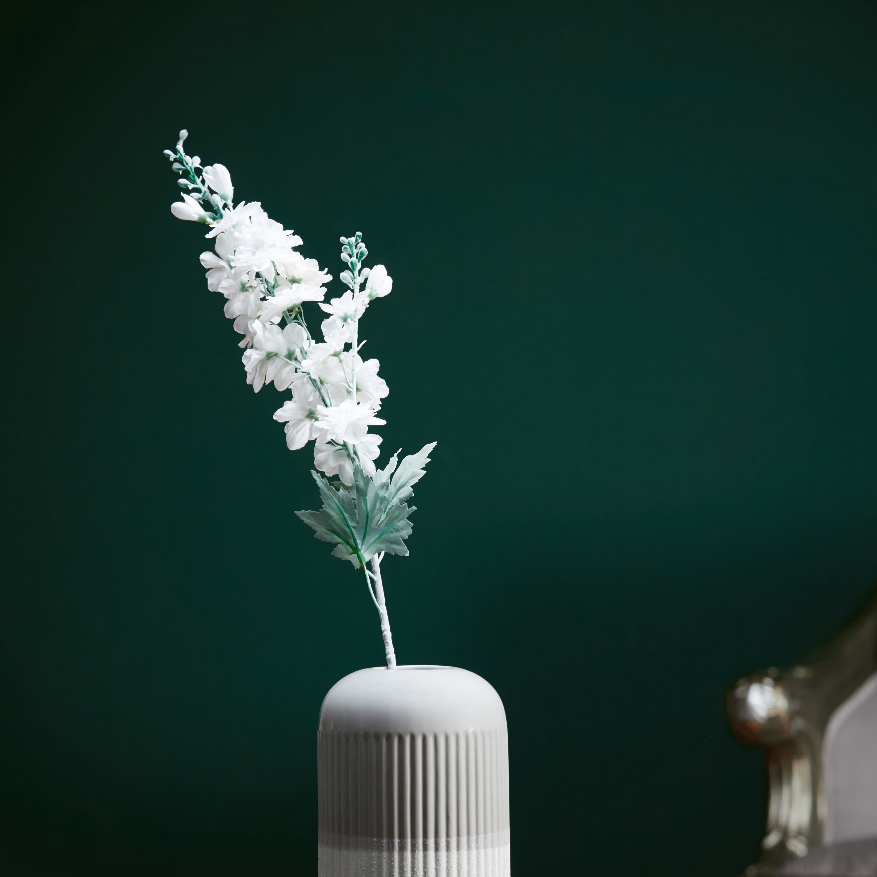 Flocked Delphinium Lavender - 88 cm-household-gardenandoutdoor-artificialflowersandplants-stems-image-1