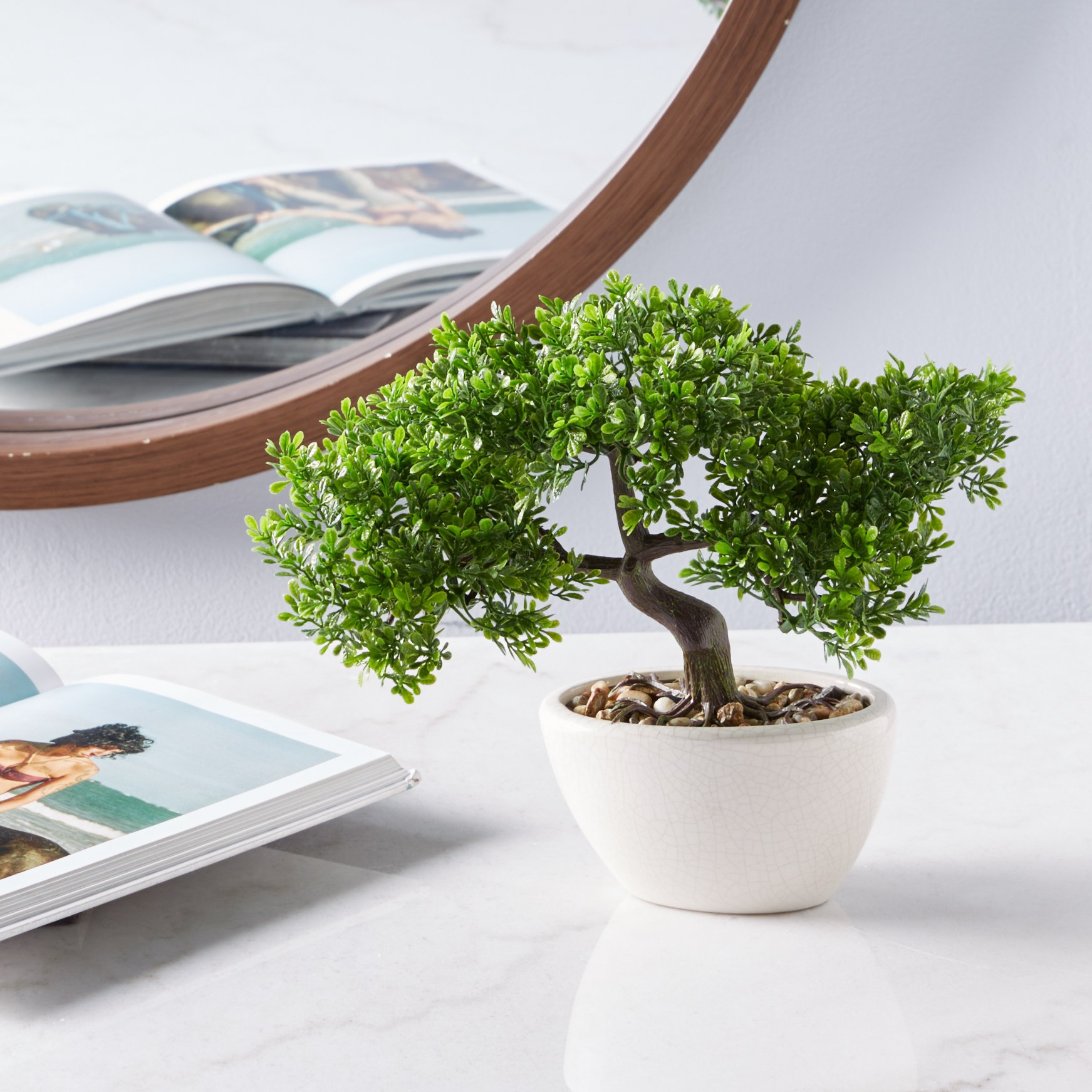 Rhyne Bonsai Tree in Pot - 25 cm-household-gardenandoutdoor-artificialplants-bonsai-image-1