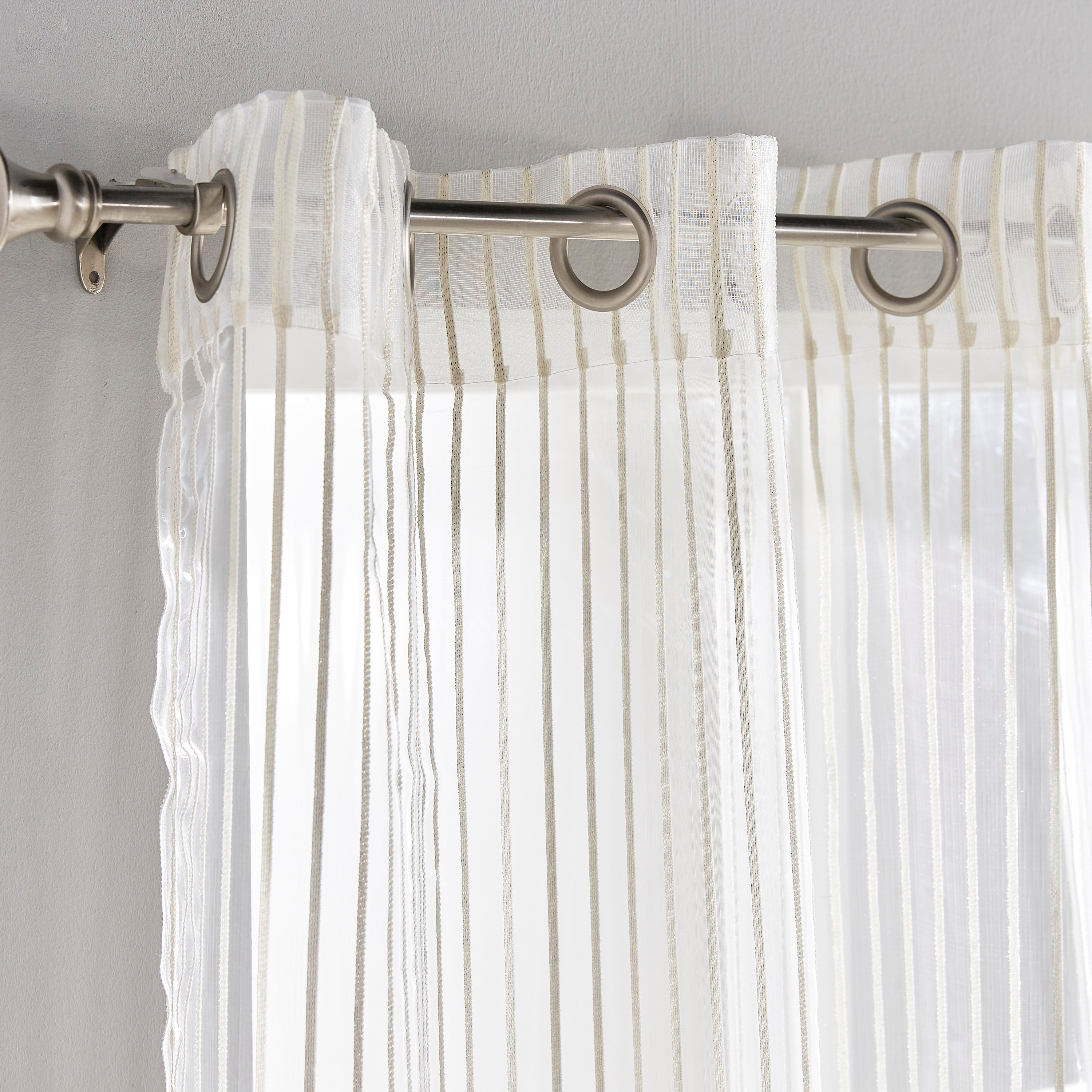 Notko 2-Piece Sheer and Striped Curtain Set - 140x300 cm-household-windows-curtains-image-3