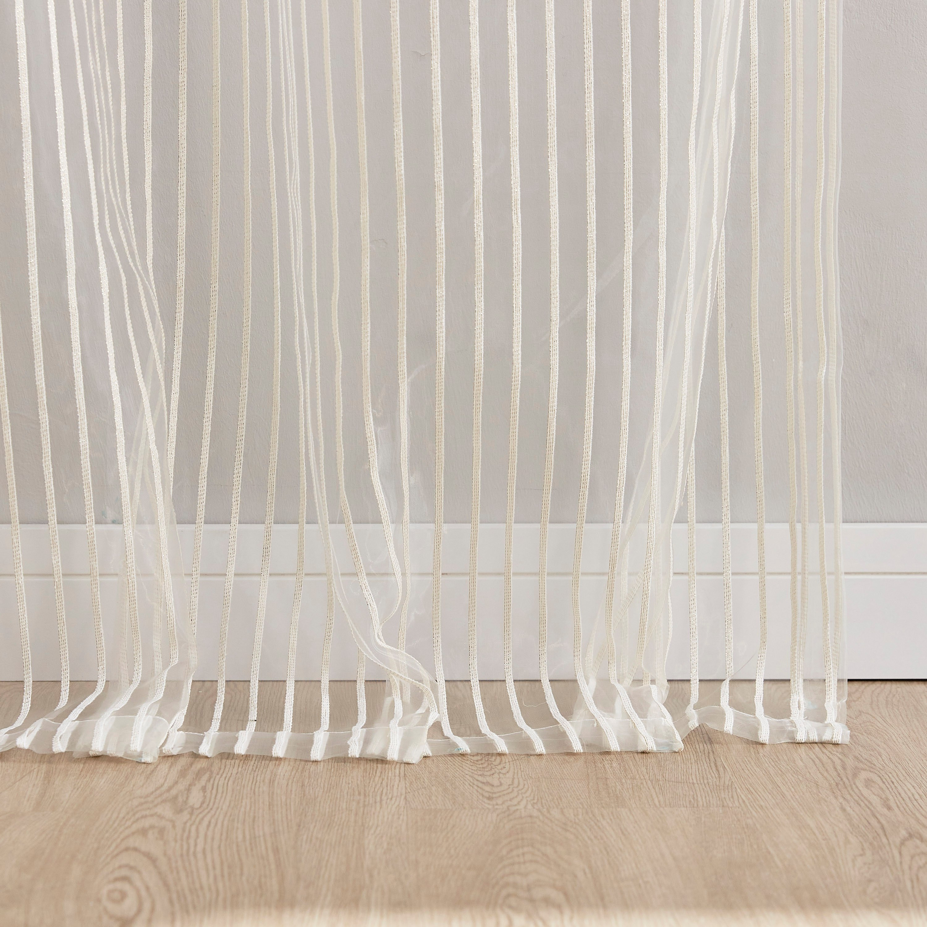 Notko 2-Piece Sheer and Striped Curtain Set - 140x300 cm-household-windows-curtains-image-4