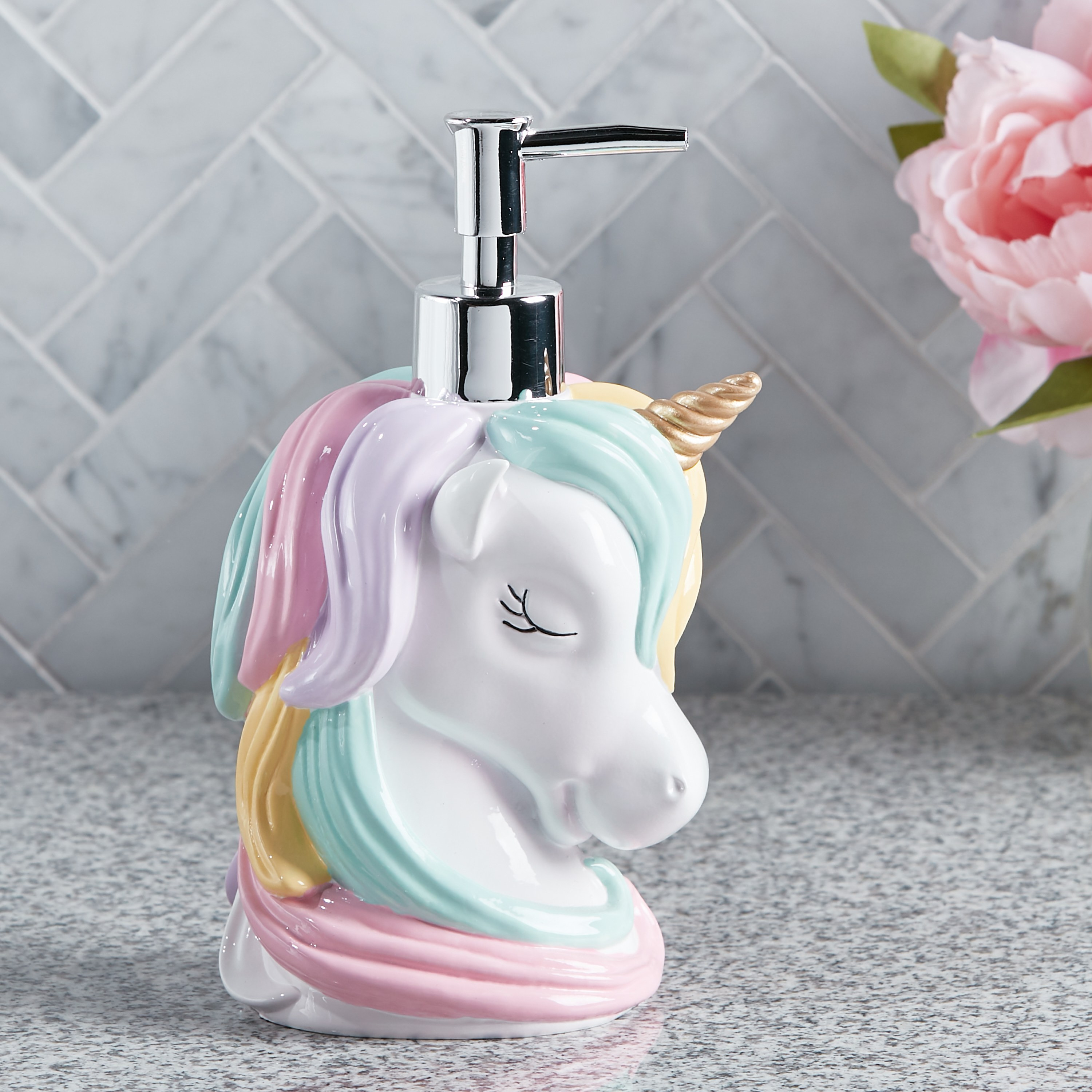 Abigail Unicorn Soap Dispenser