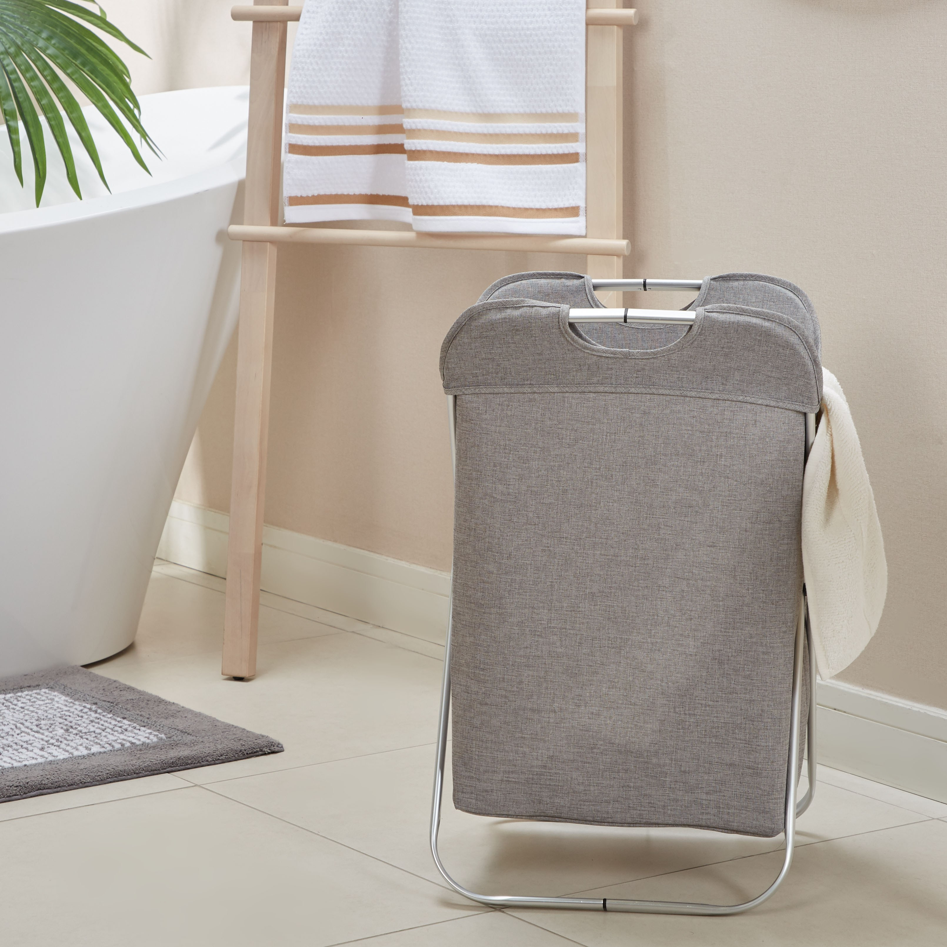 سلة غسيل قابلة للطي - كروس-household-bathandlaundry-laundrysolutions-laundryhampers-image-1