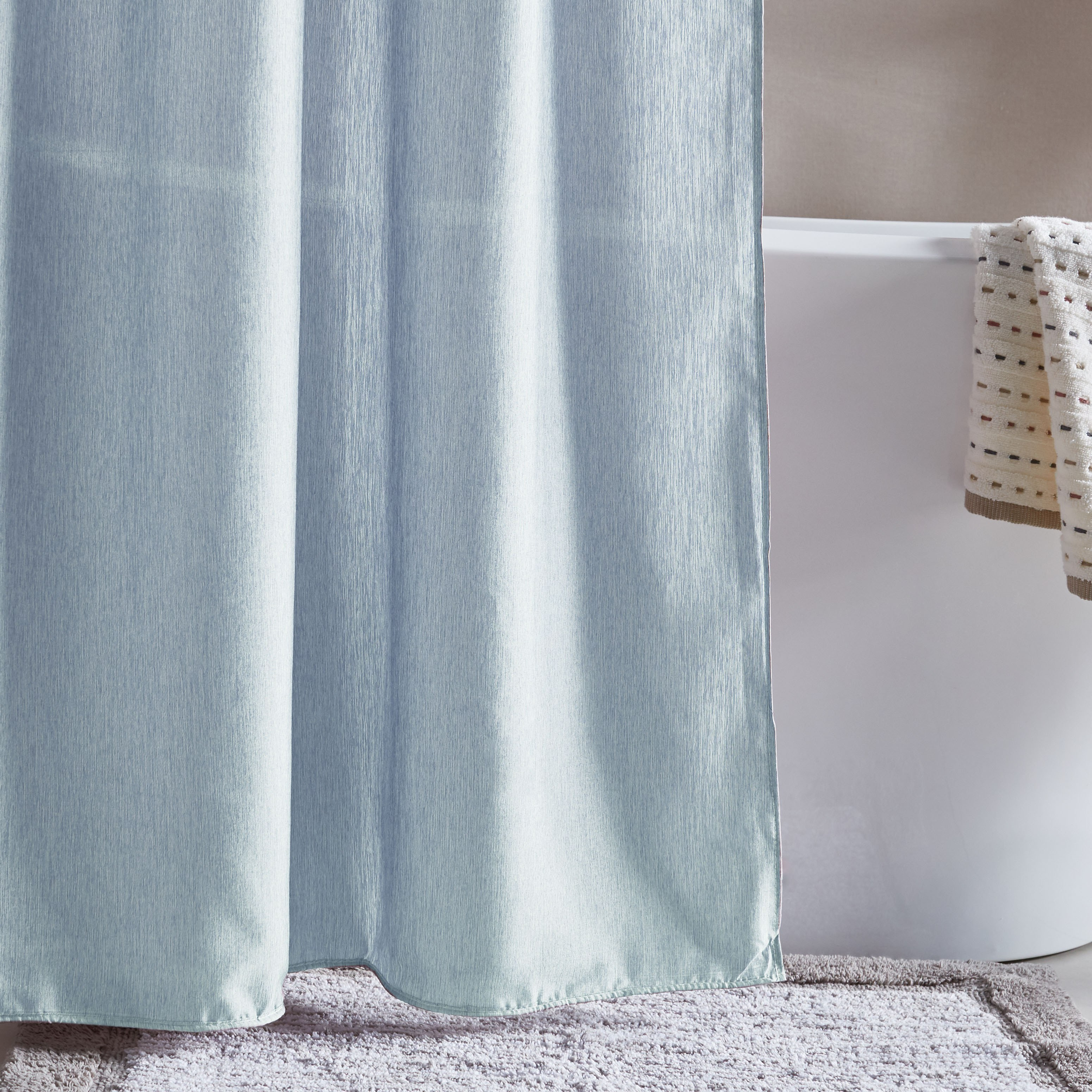Freshness Solid Shower Curtain - 240x180 cm-household-bathandlaundry-shower-showercurtainandliners-image-2