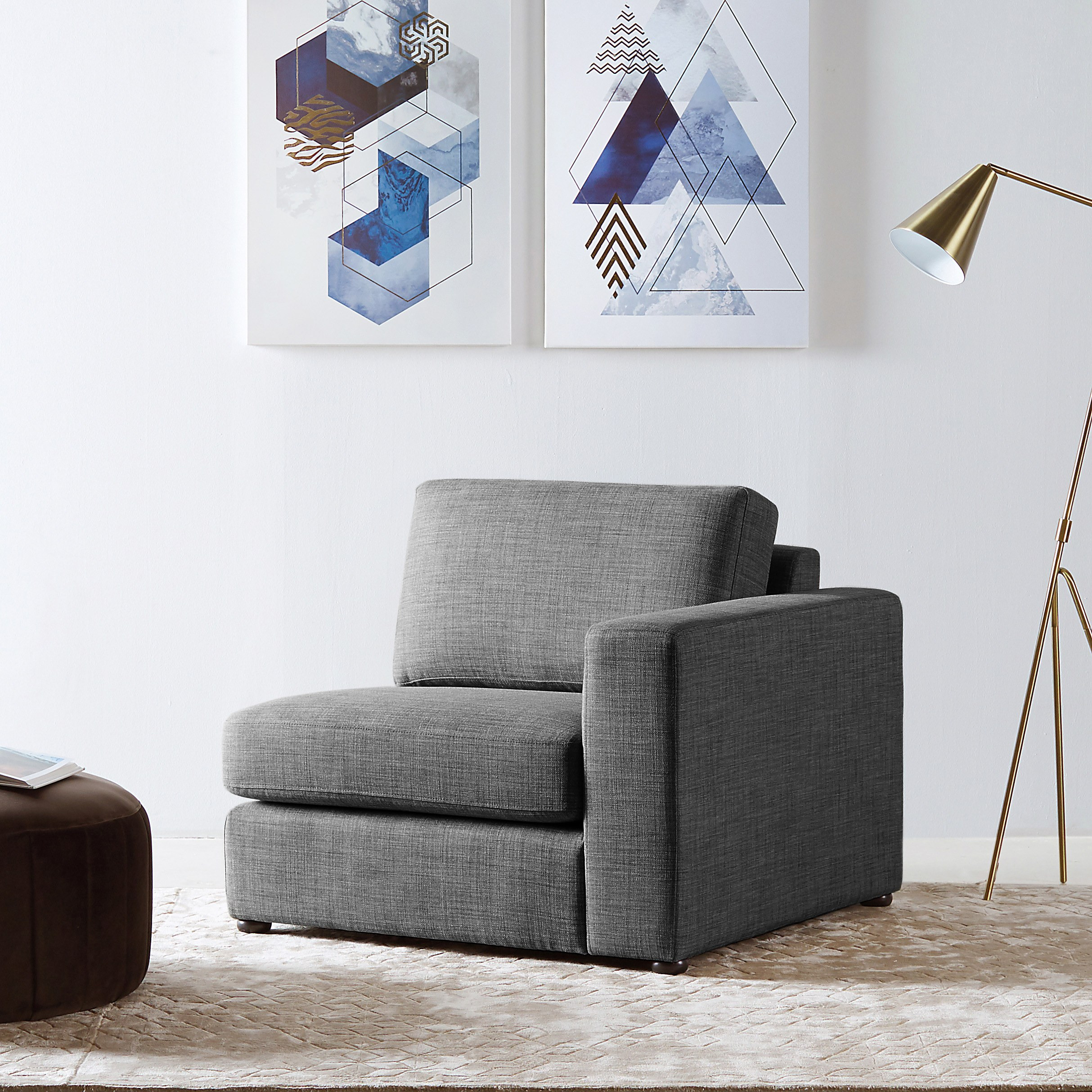 Shop Eterno Fabric Right Arm Modular Sofa | Homecentre Oman