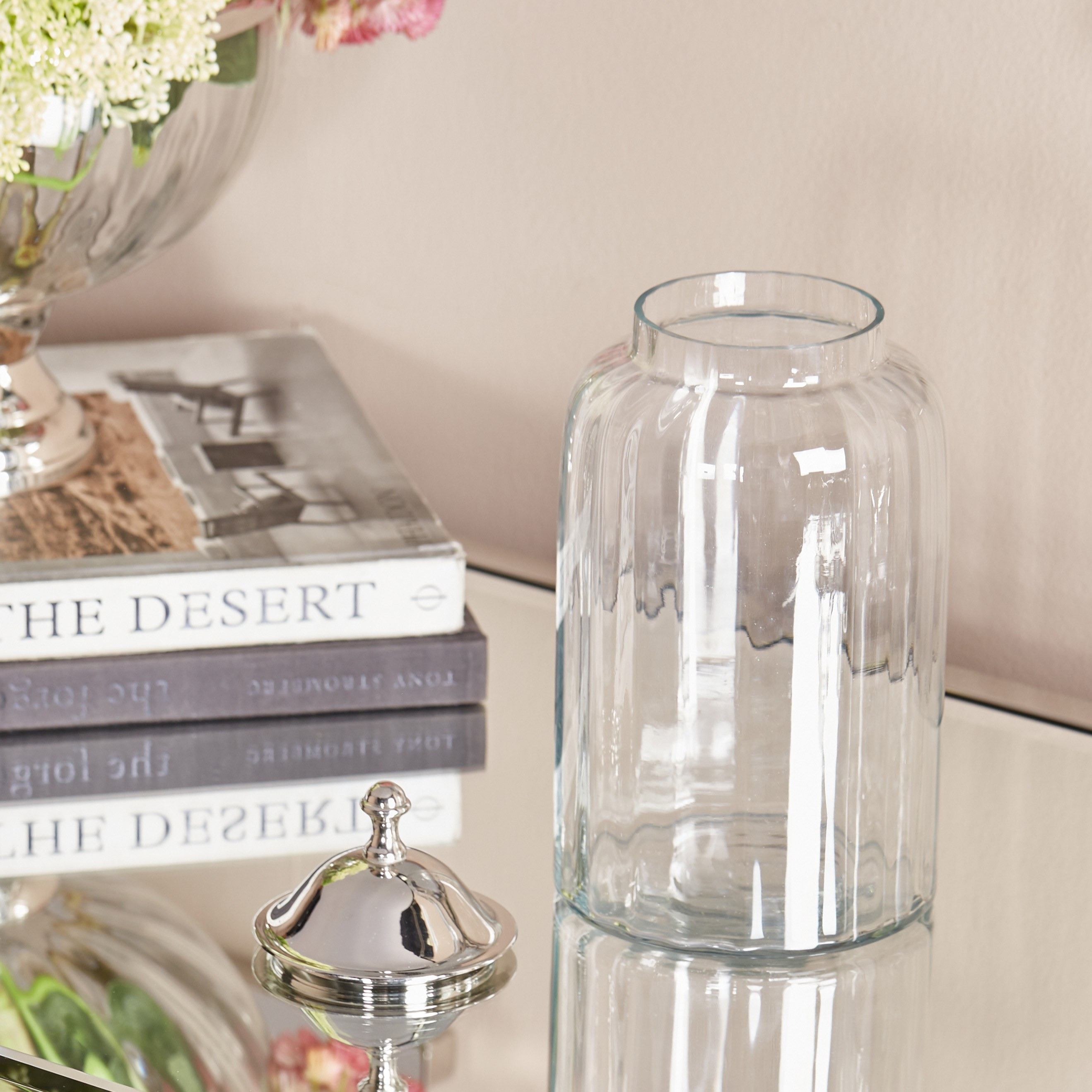 Terreno Decorative Glass Jar with Metal Lid-household-decor-decorativeobjectsandsculptures-image-3