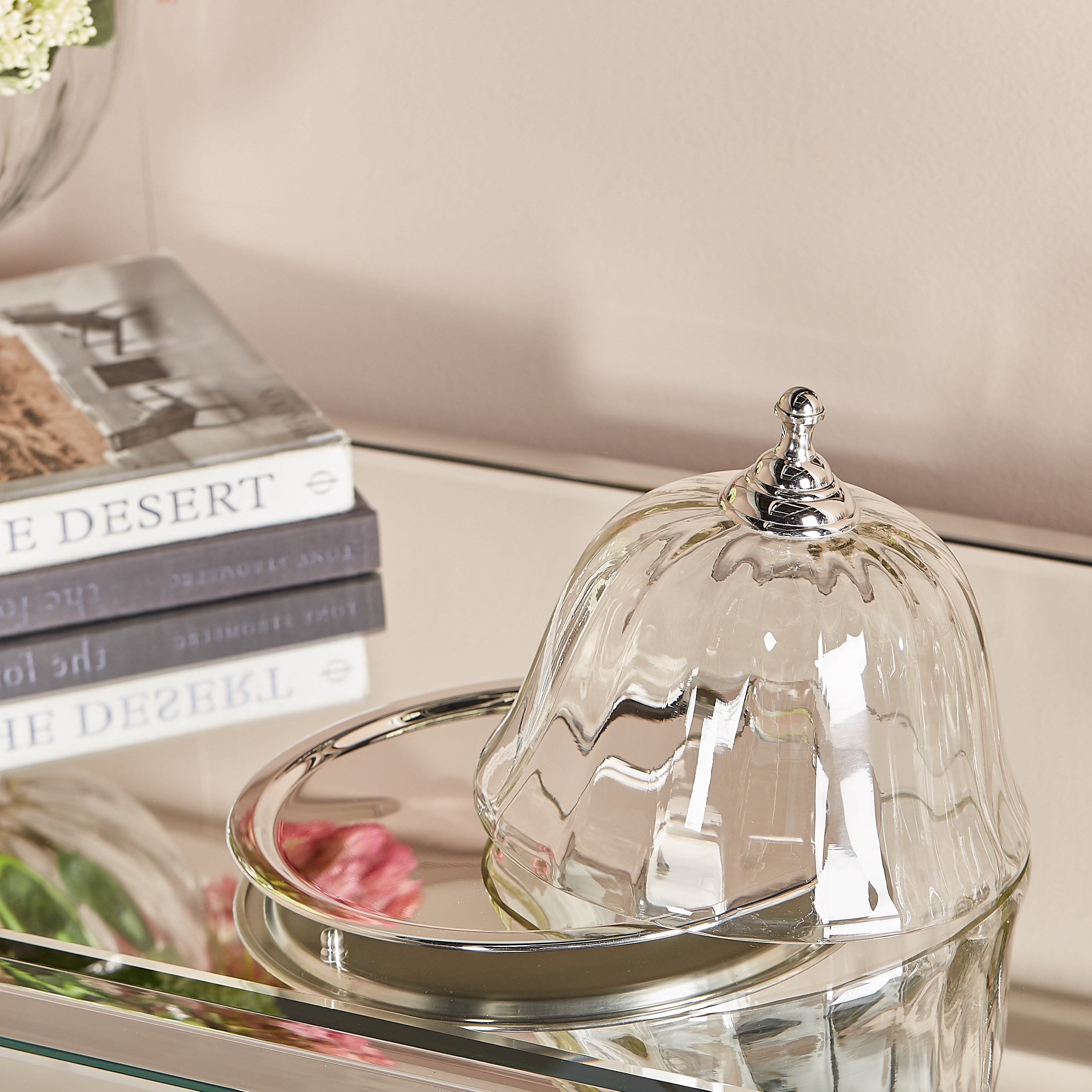 Terreno Decorative Tray with Glass Dome-household-decor-boxesandtrays-image-3