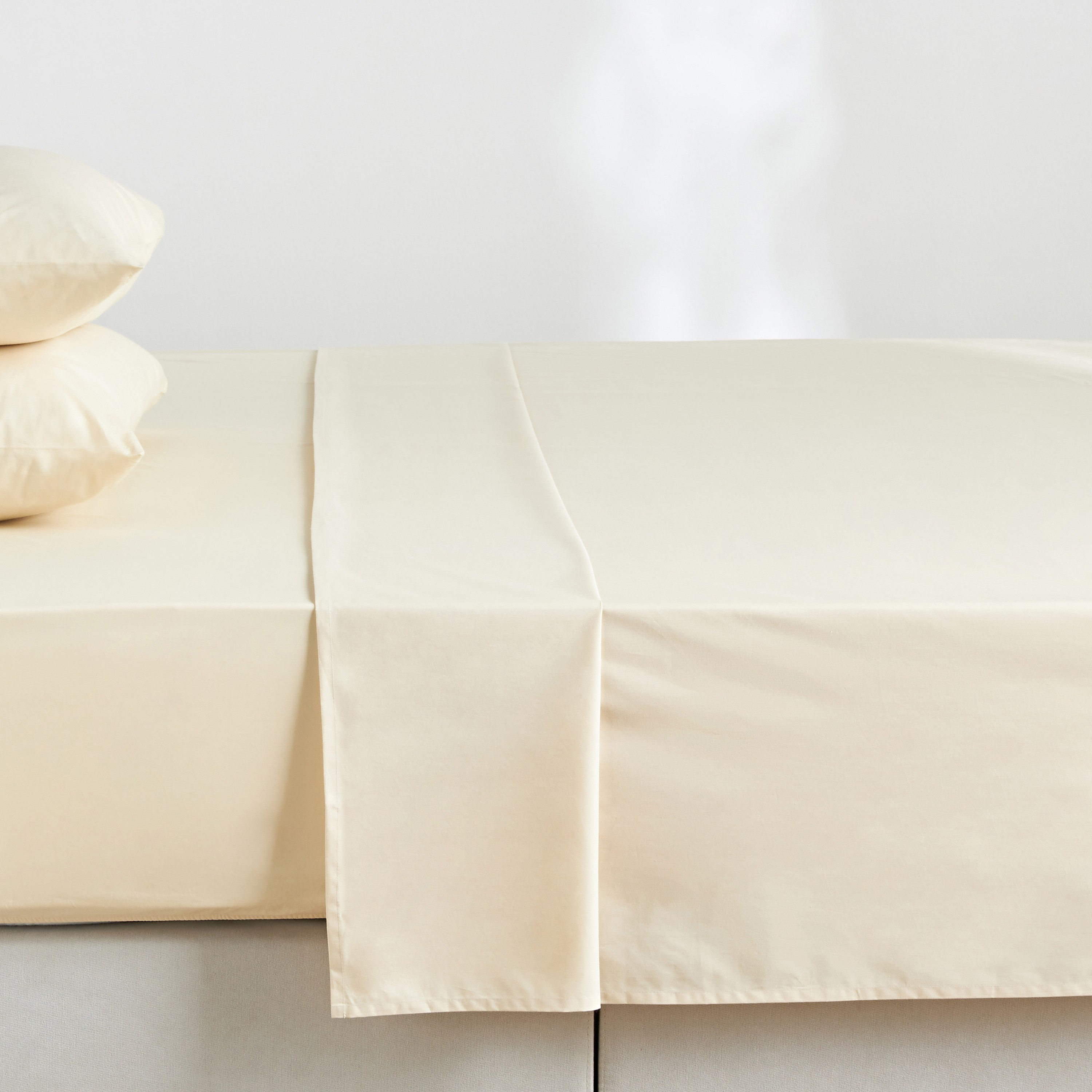 Serenity Cotton Percale 200 Thread Count Super King Flat Sheet - 260x270 cm-household-bedding-sheetsandpillowcases-flatsheets-image-1