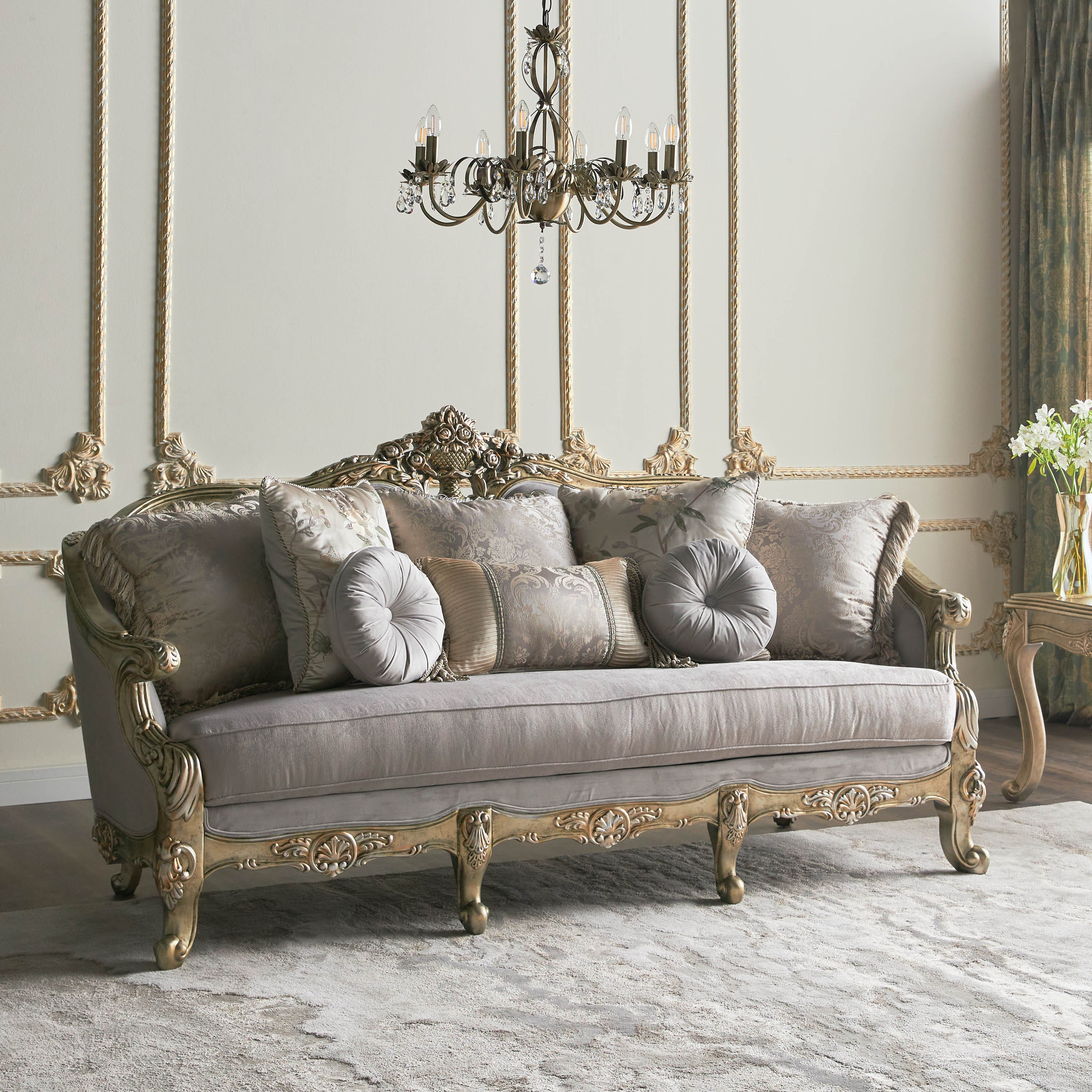 Sullivan 3-Seater Velvet Sofa