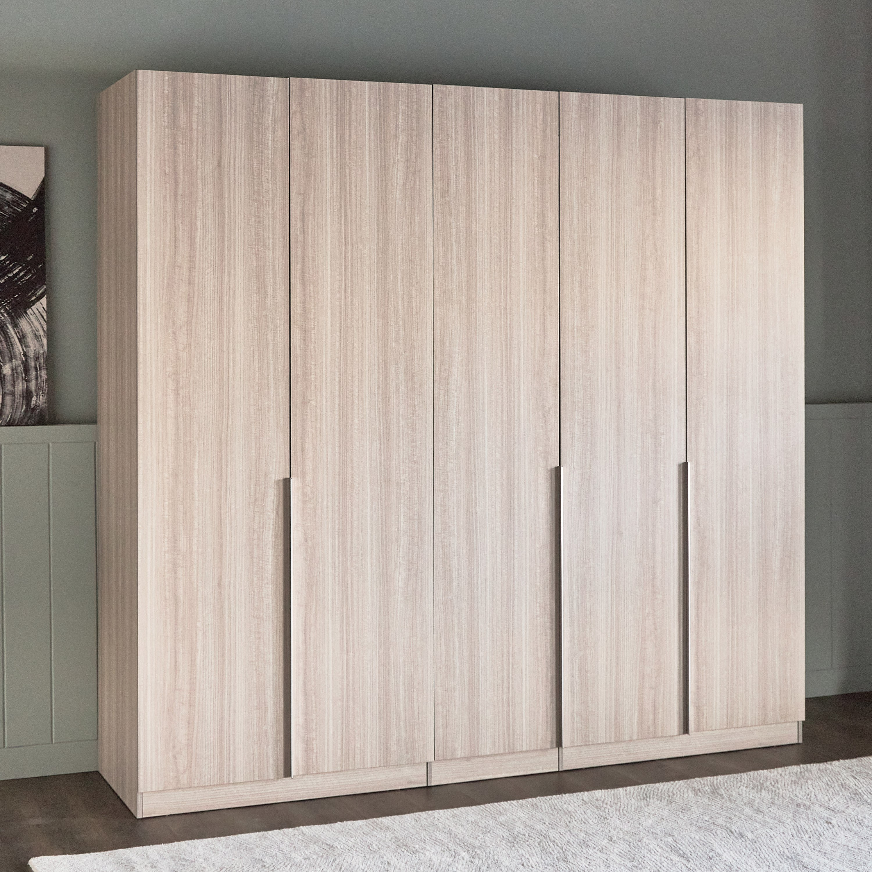 Warner 5-Door Wardrobe with Drawers