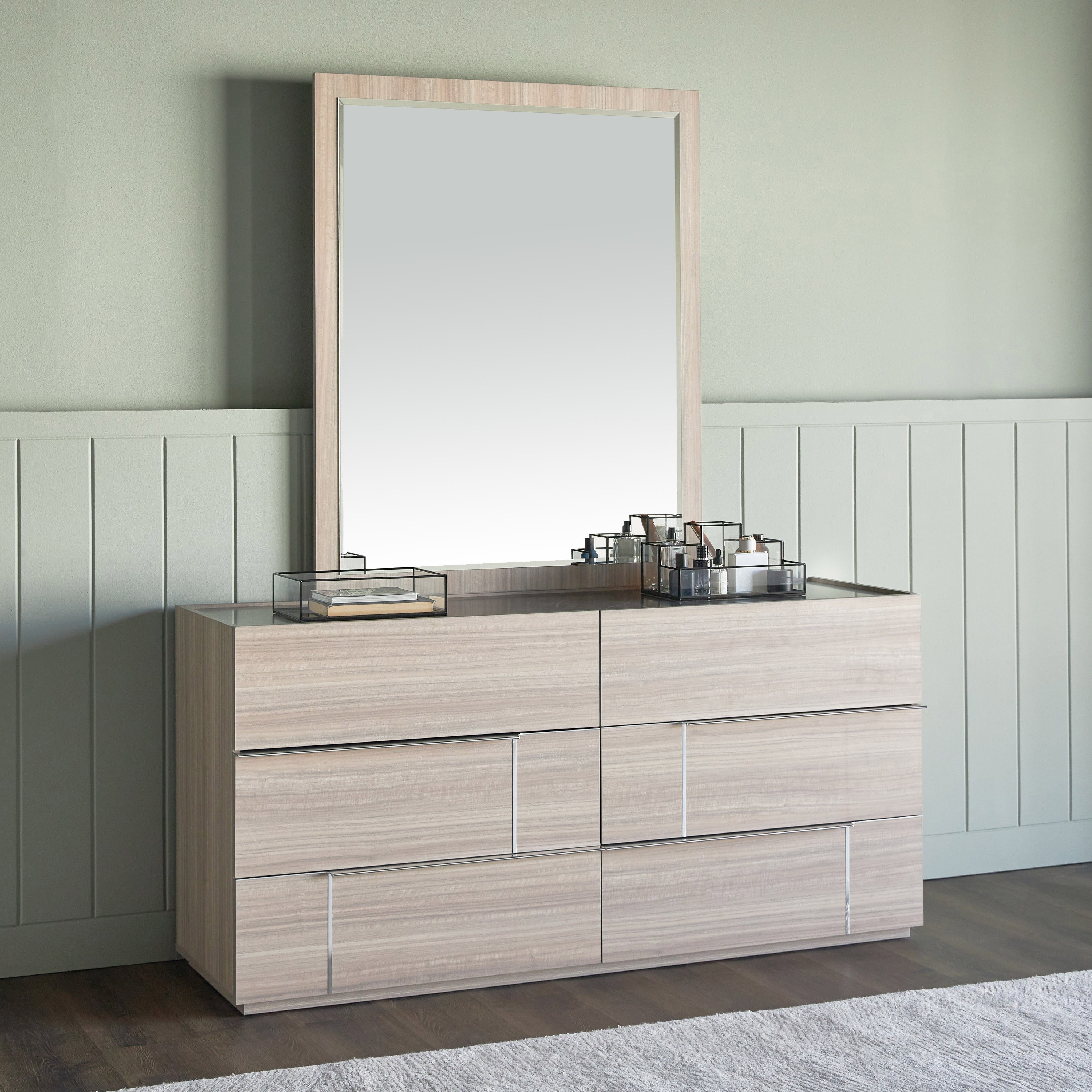 Warner 6-Drawer Dresser with Mirror