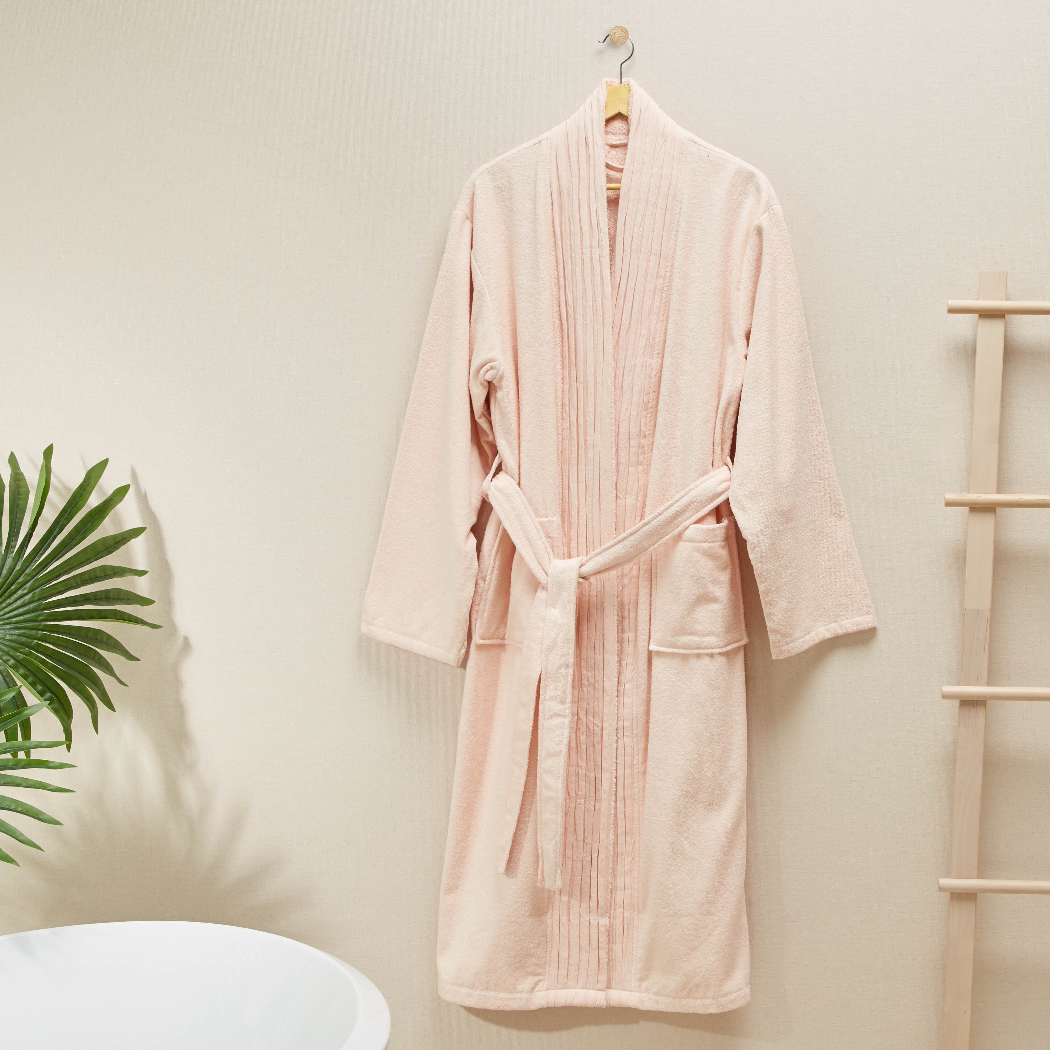 Tranquil Textured Kimono Bathrobe-household-bathandlaundry-bathlinen-bathrobesandslippers-bathrobes-image-1