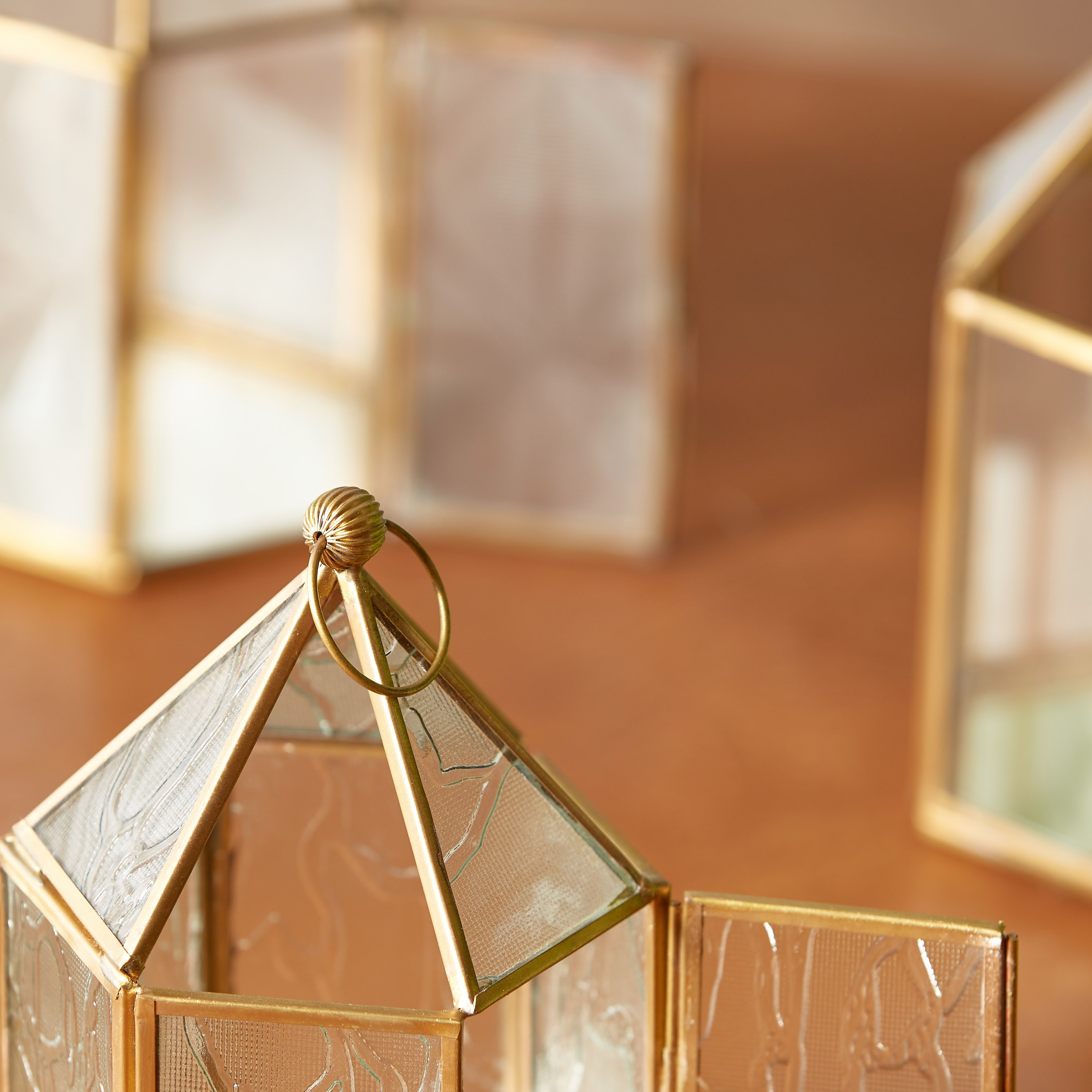 Uniglow Crackeled Texture Lantern-household-decor-candleholdersandlanterns-image-3