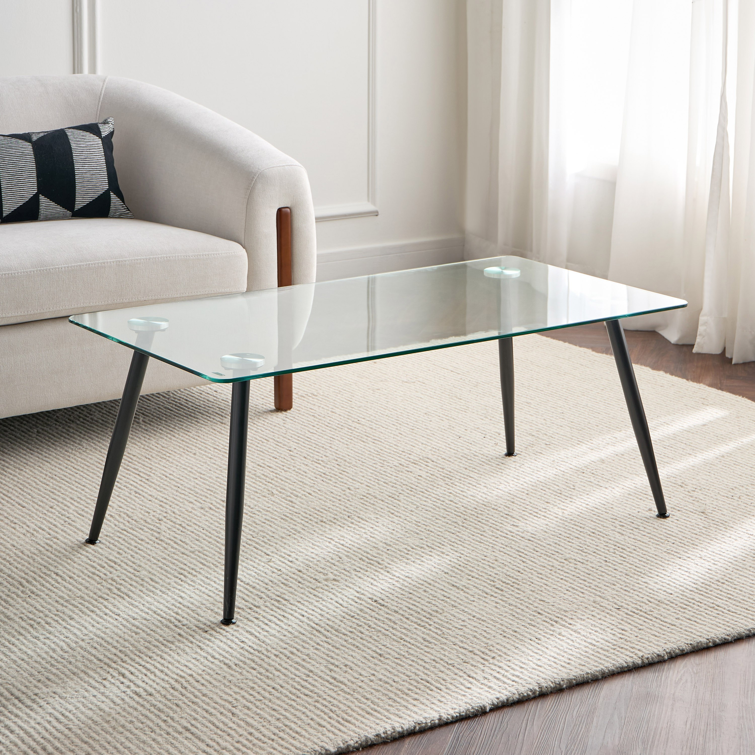 Glass Table Kuwait Shop Wilma Glass Top Coffee Table | Homecentre Kuwait