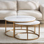 Strava 2-Piece Marble Top Coffee Table Set-furniture-livingroom-coffeetables-image-1