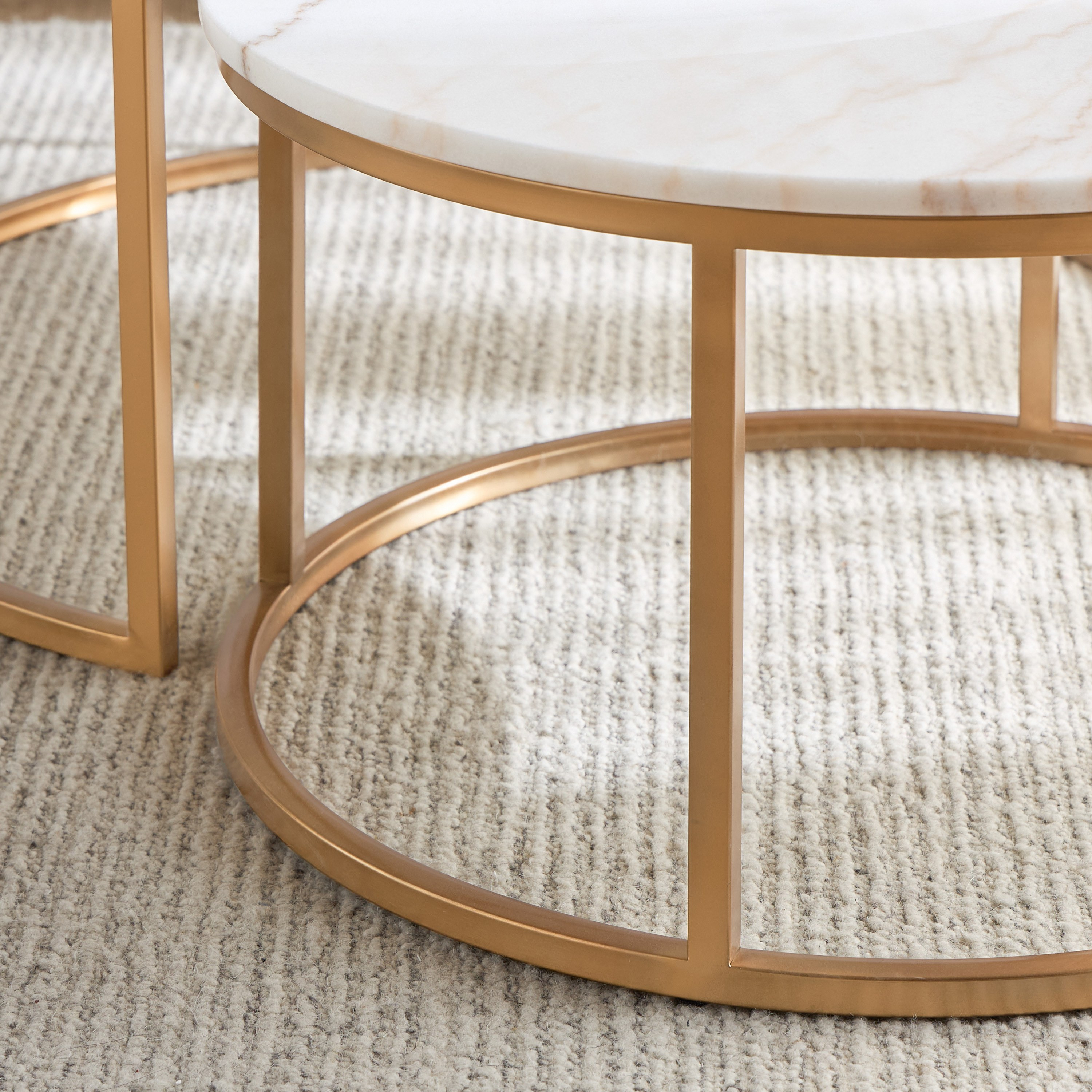 Strava 2-Piece Marble Top Coffee Table Set-furniture-livingroom-coffeetables-image-4