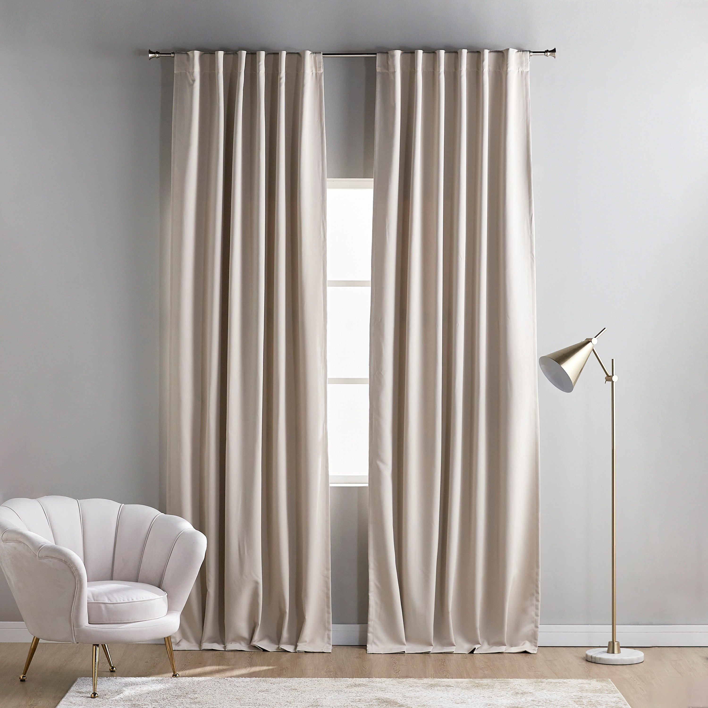 Sun Zero Baxter 2-Piece Blackout Curtain Set - 135x300 cm