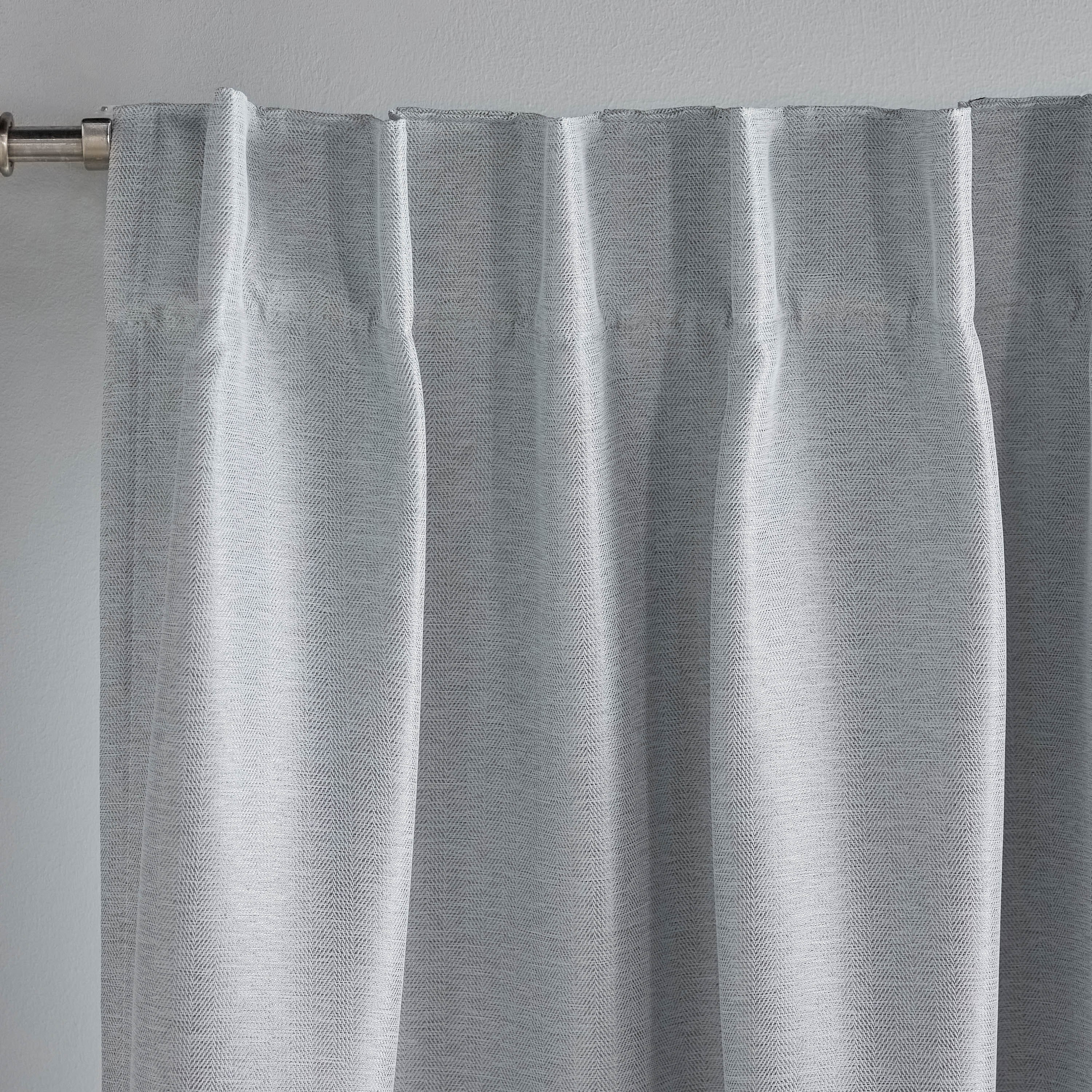 Herringbone 2-Piece Blackout Curtain - 140x300 cm-household-windows-curtains-image-2