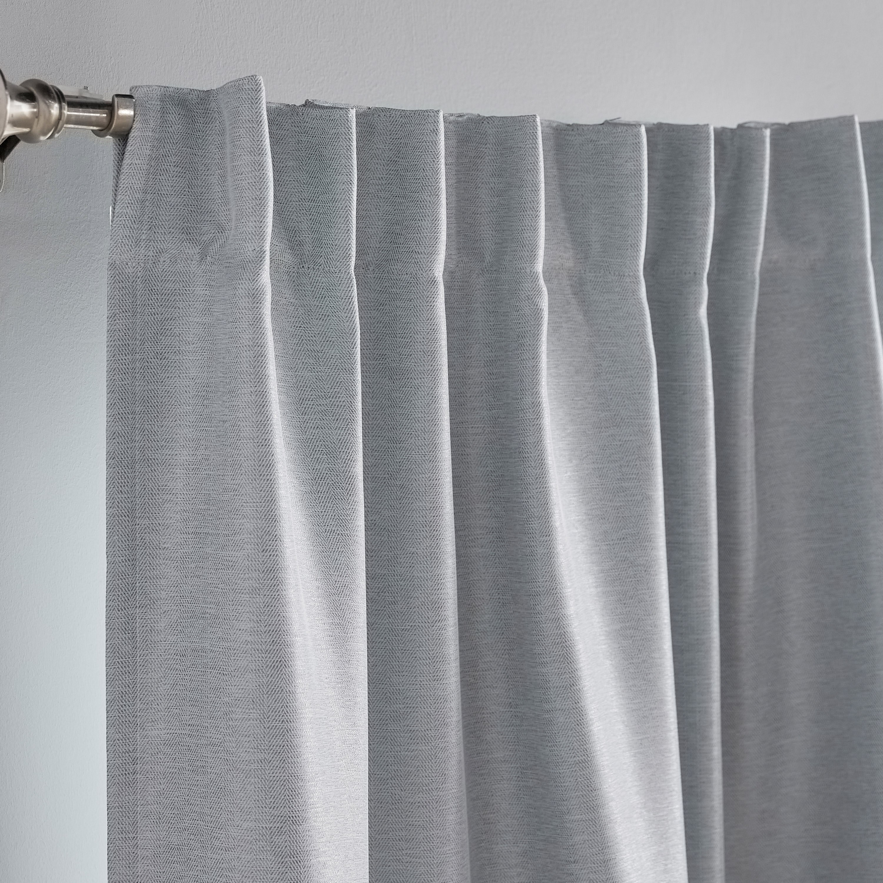 Herringbone 2-Piece Blackout Curtain - 140x300 cm-household-windows-curtains-image-3
