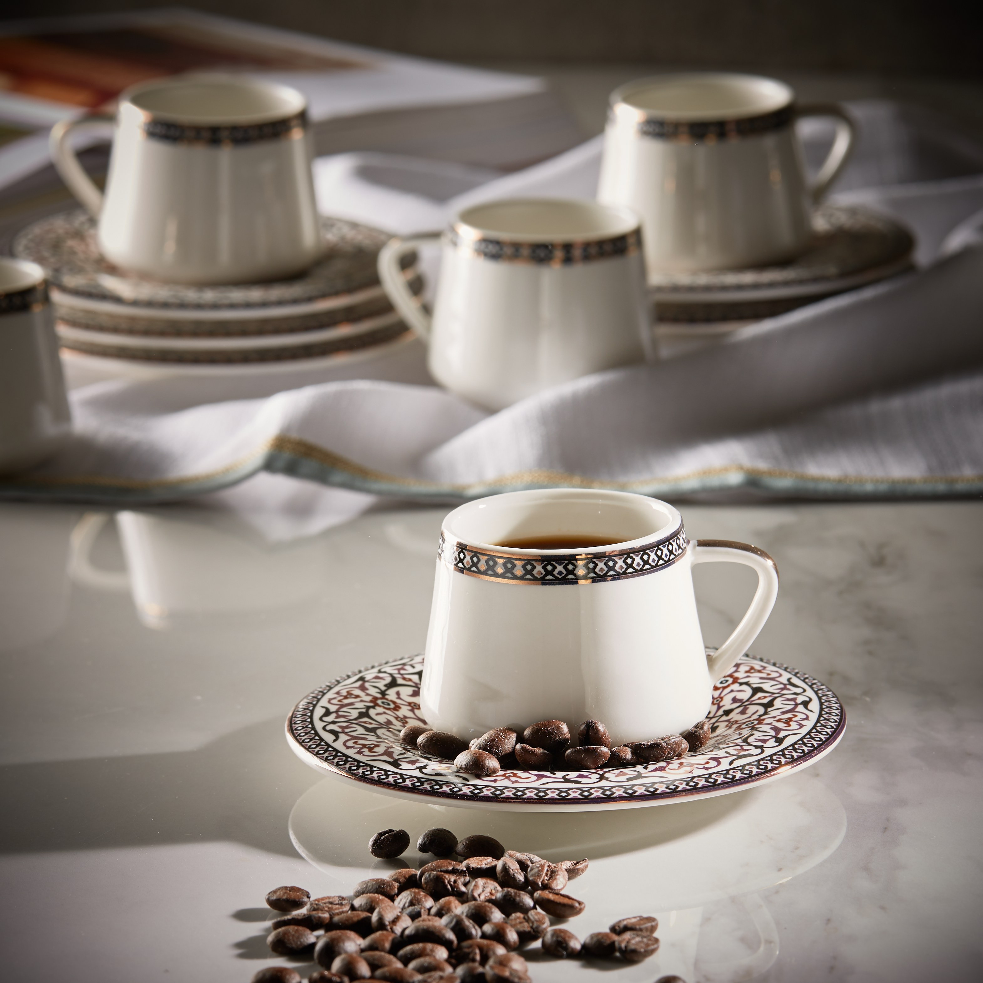 Ebdaa 12-Piece Printed Espresso Set - 80 ml-household-dining-teaandcoffee-teaandcoffeesets-image-2