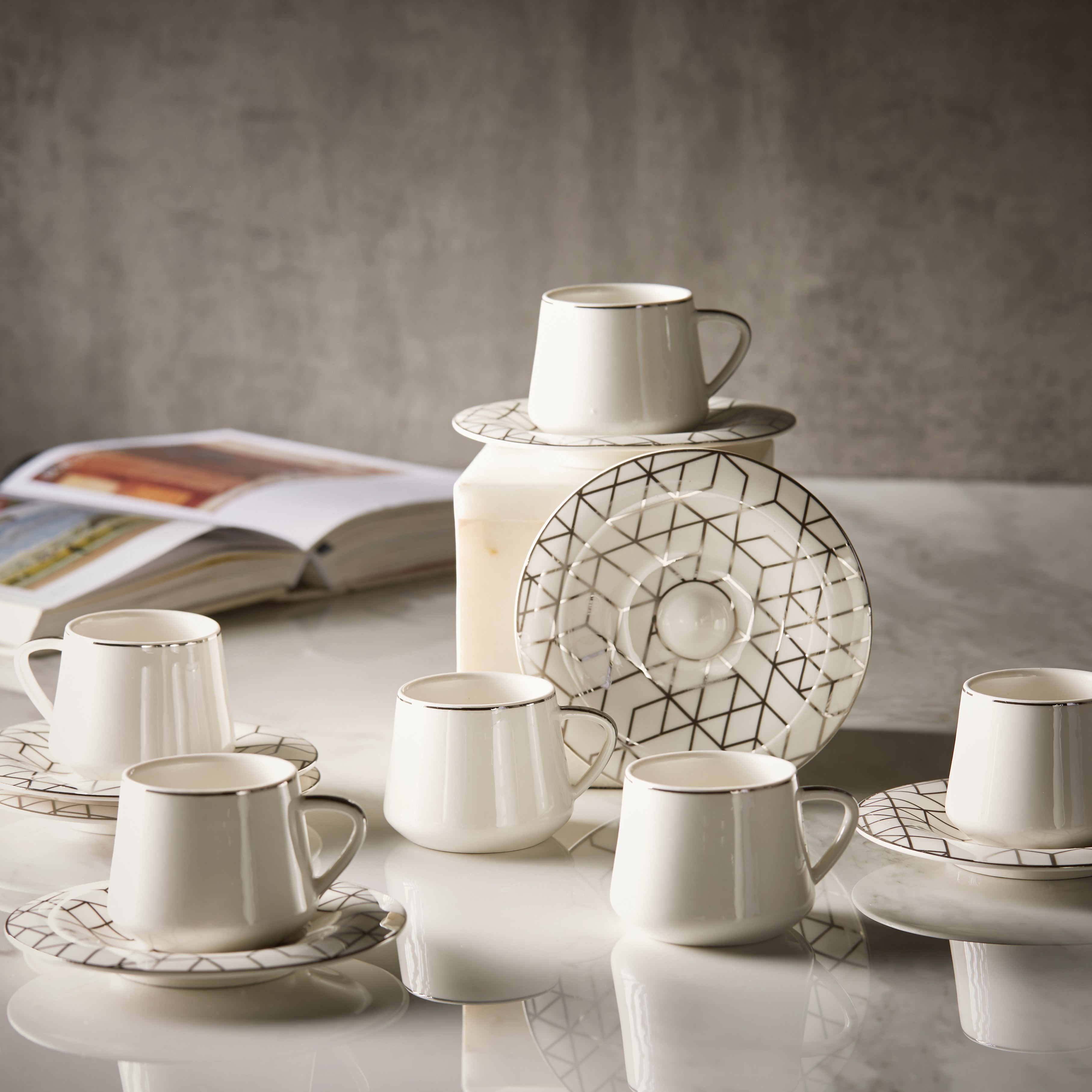 Kimi 12-Piece Printed Espresso Set - 80 ml-household-dining-teaandcoffee-teaandcoffeesets-image-5